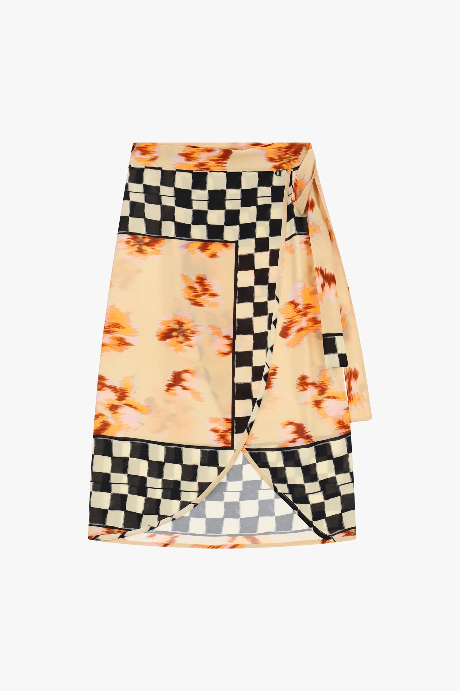 Gonna Midi A Portafoglio Con Fantasia Patchwork Dixie