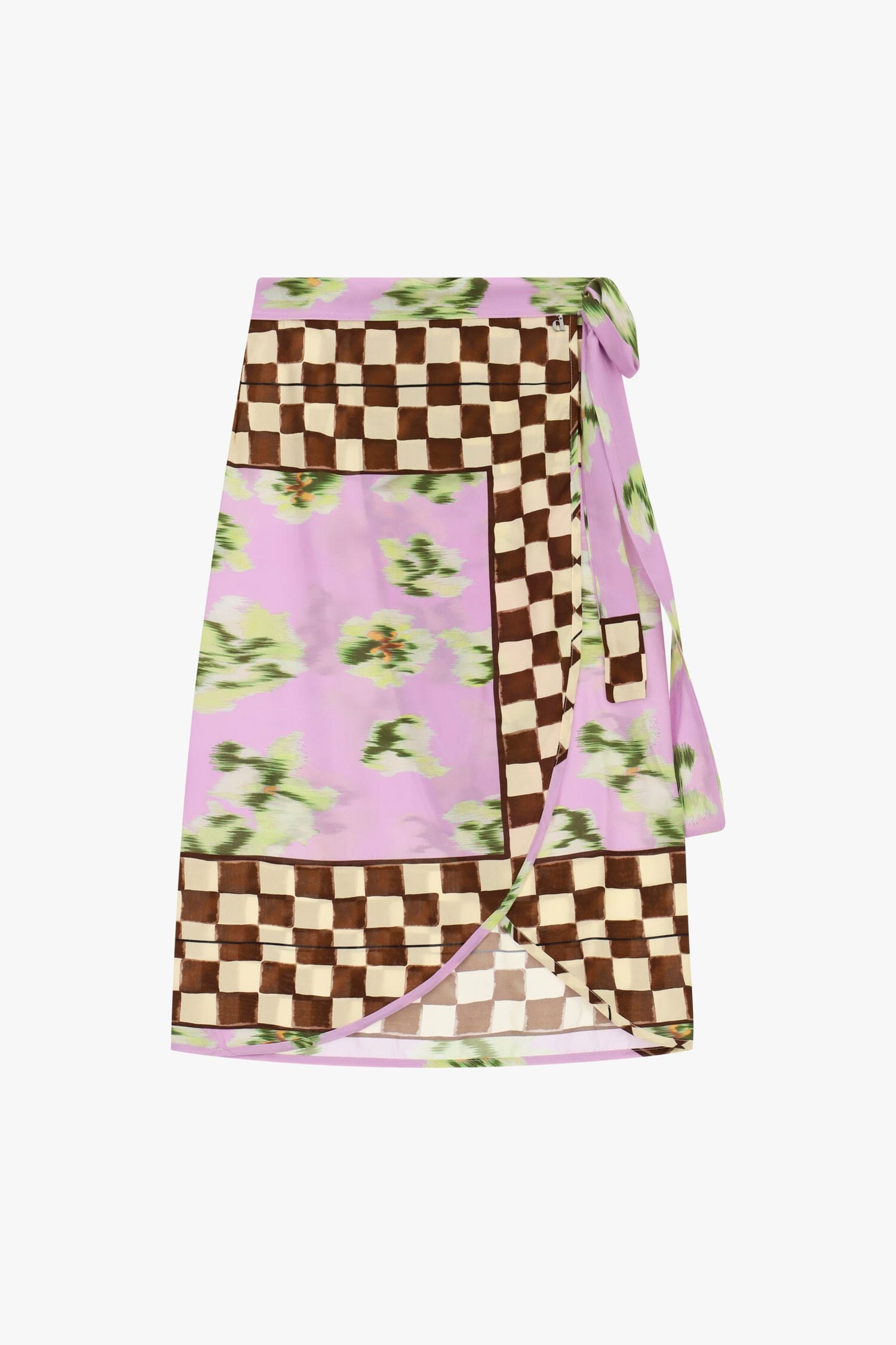 Gonna Midi A Portafoglio Con Fantasia Patchwork Dixie