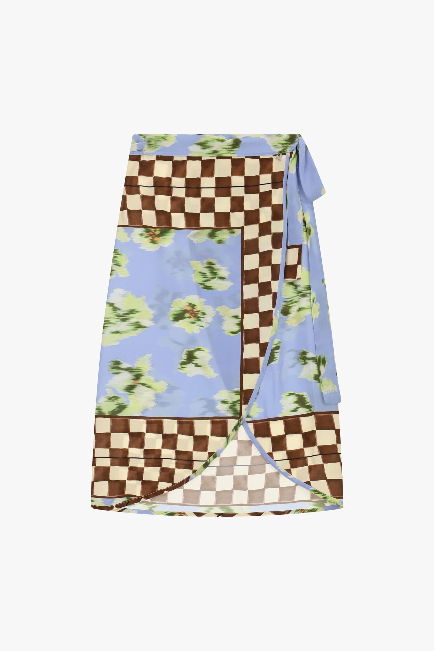 Gonna Midi A Portafoglio Con Fantasia Patchwork Dixie