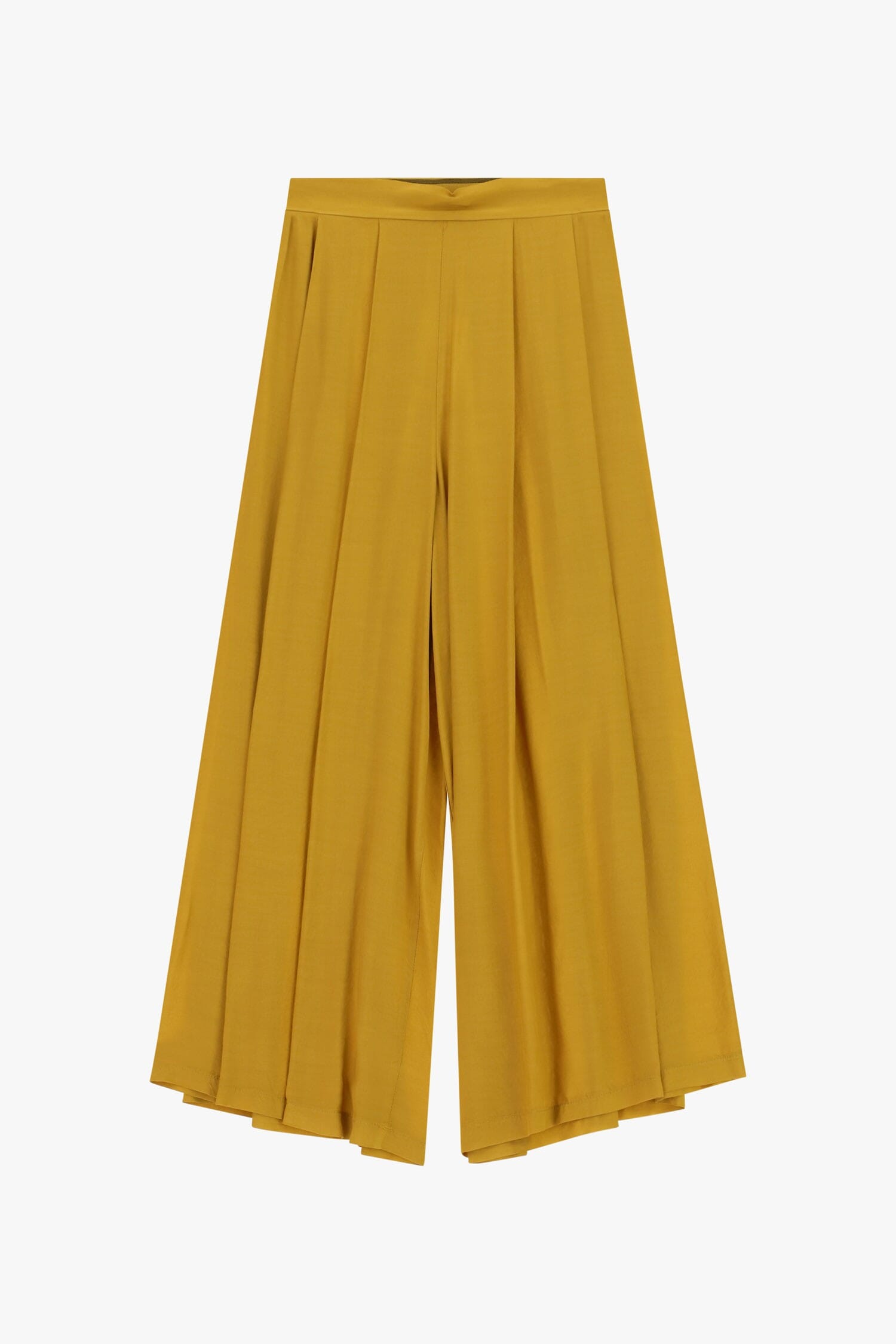 Pantaloni Palazzo Con Pieghe Frontali E Vita Alta Dixie