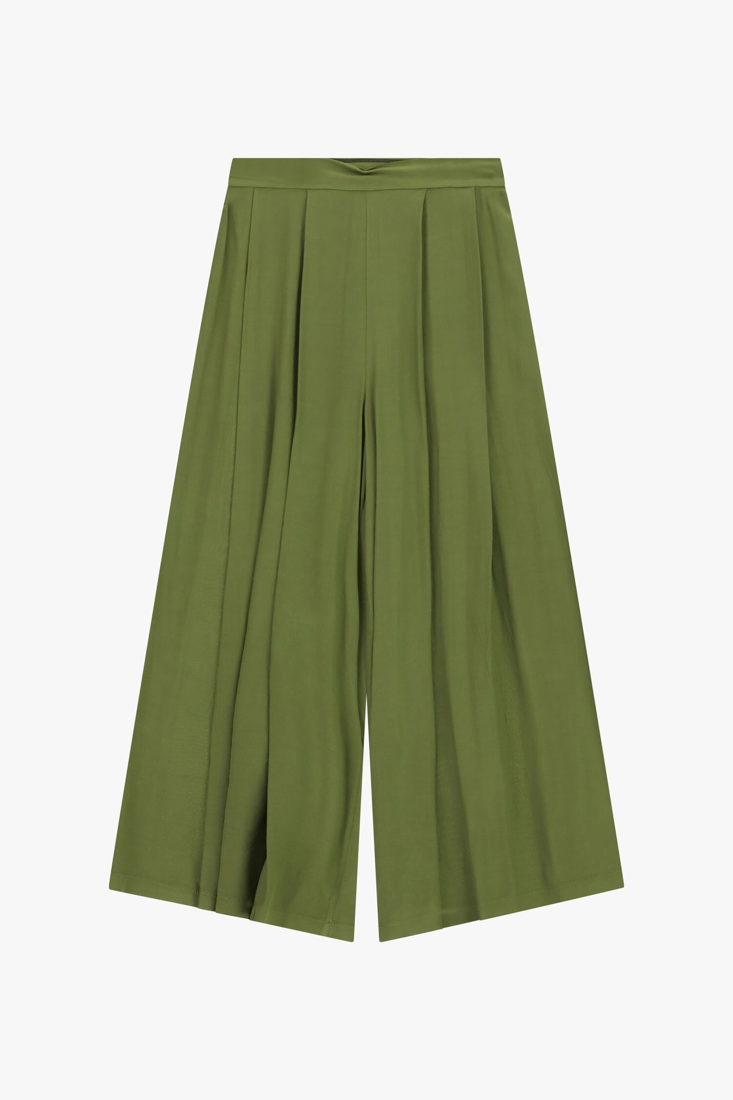 Pantaloni Palazzo Con Pieghe Frontali E Vita Alta Dixie