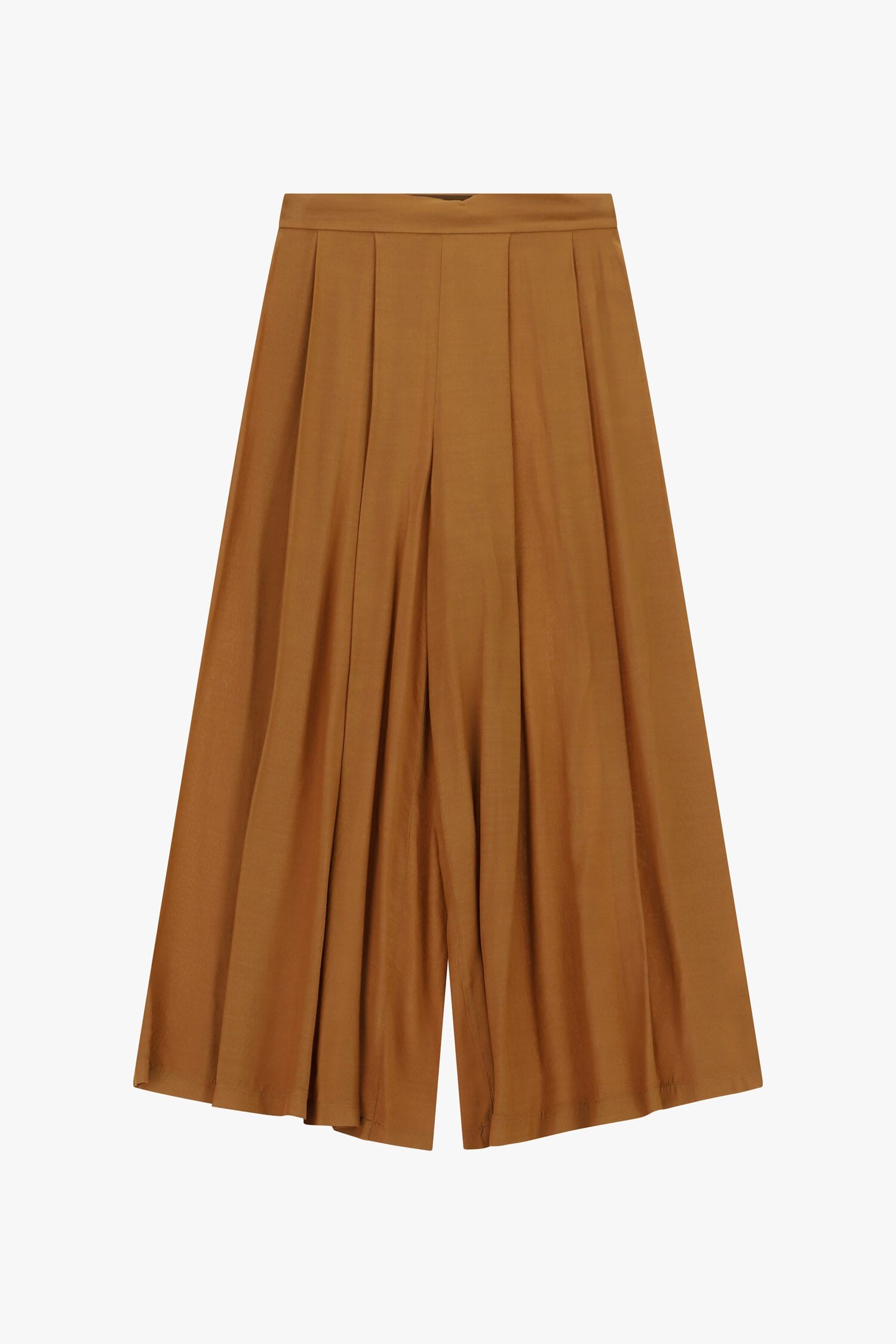 Pantaloni Palazzo Con Pieghe Frontali E Vita Alta Dixie