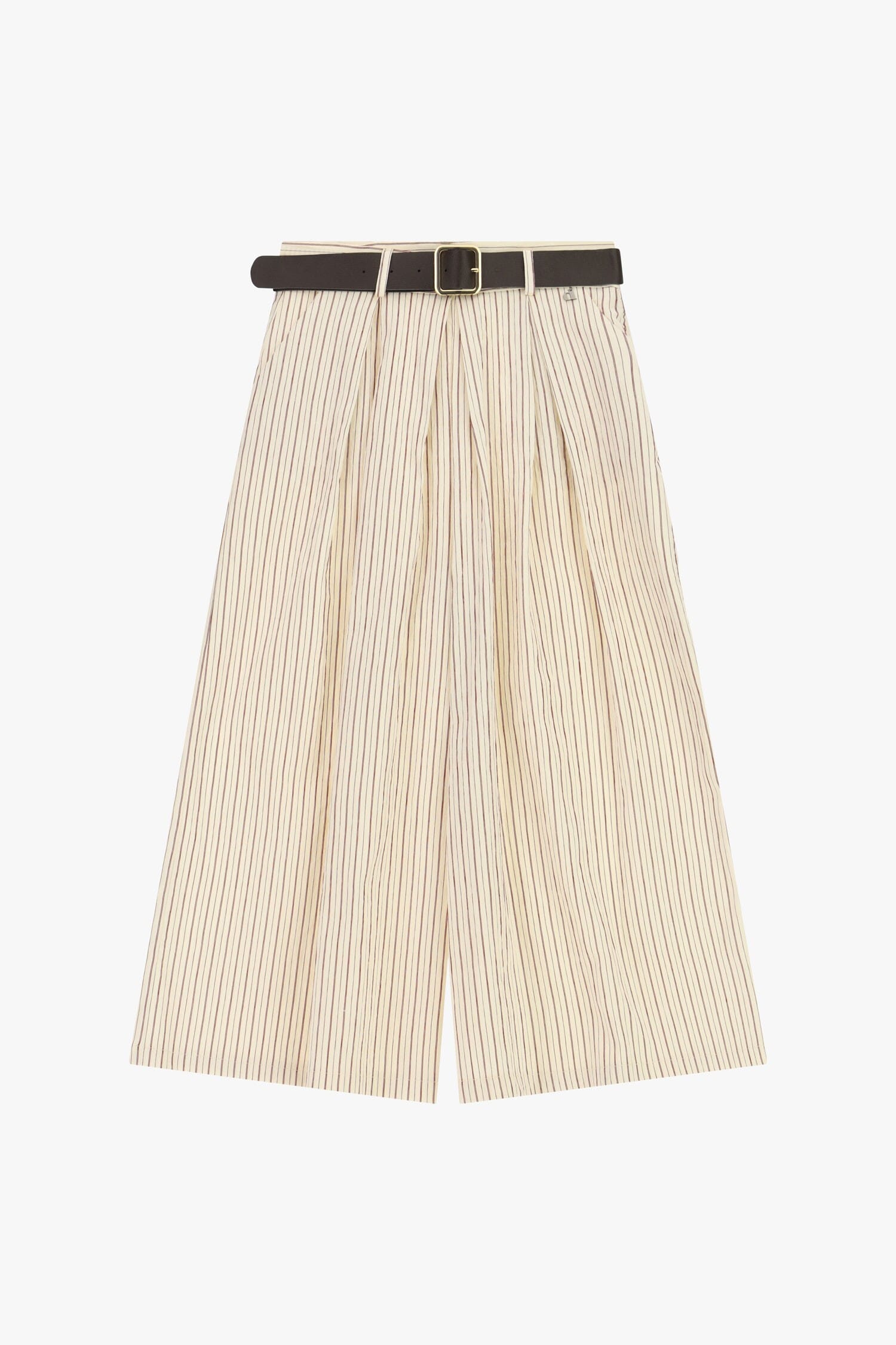 Pantaloni Palazzo A Righe Con Cintura Dixie