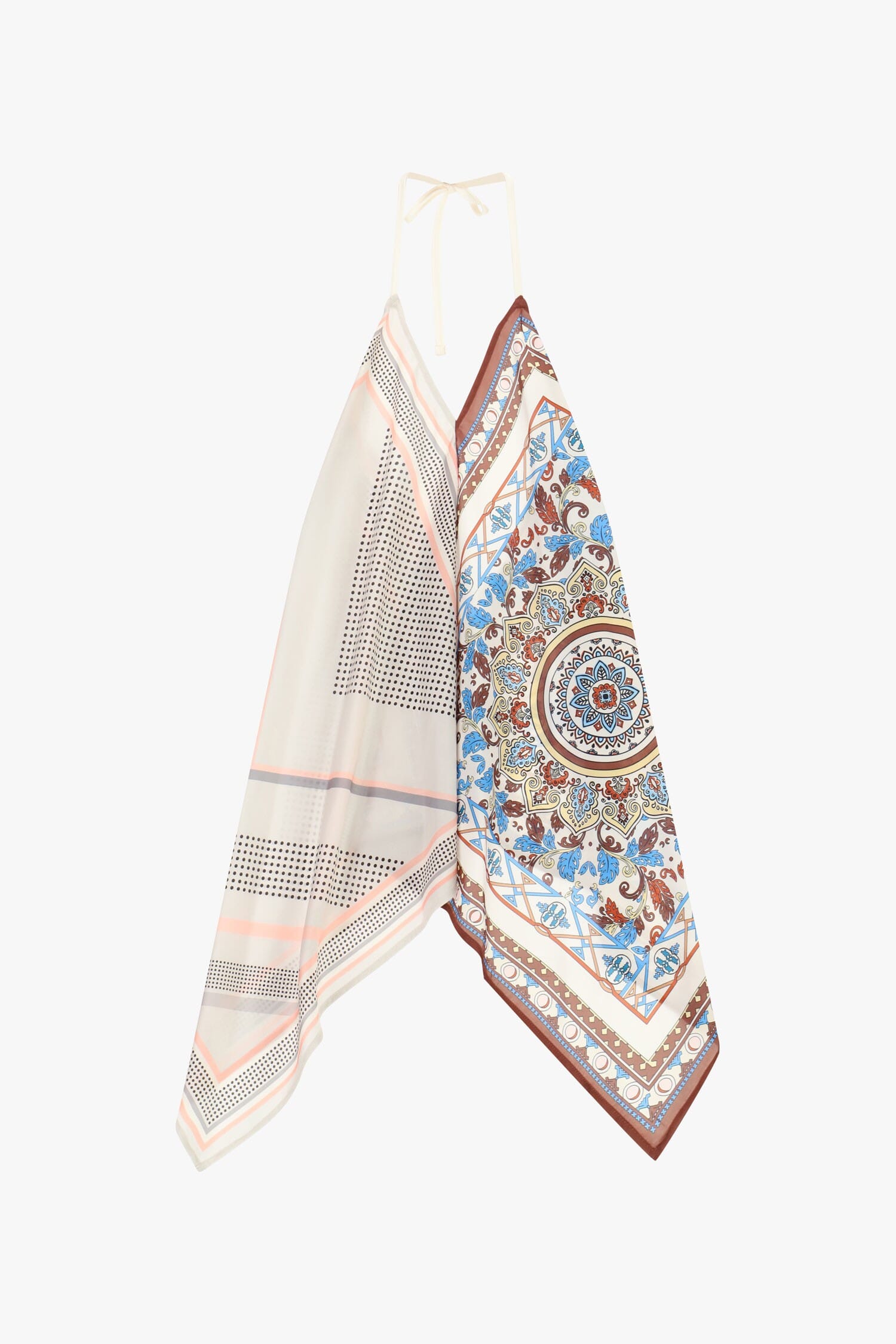 Haut style foulard à imprimé paisley et détails géométriques Dixie