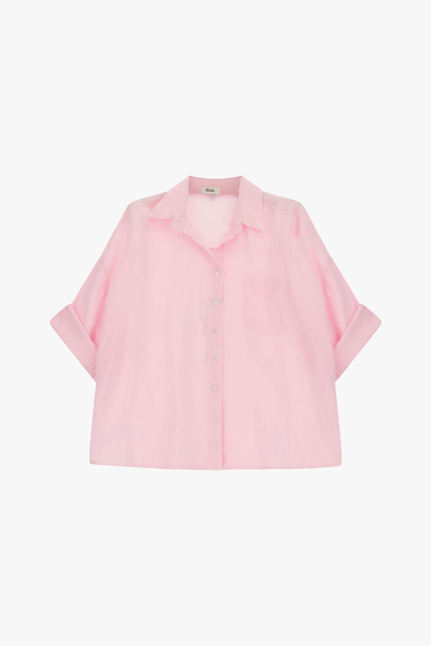Camicia Ampia Con Maniche 3/4 E Taschino Dixie