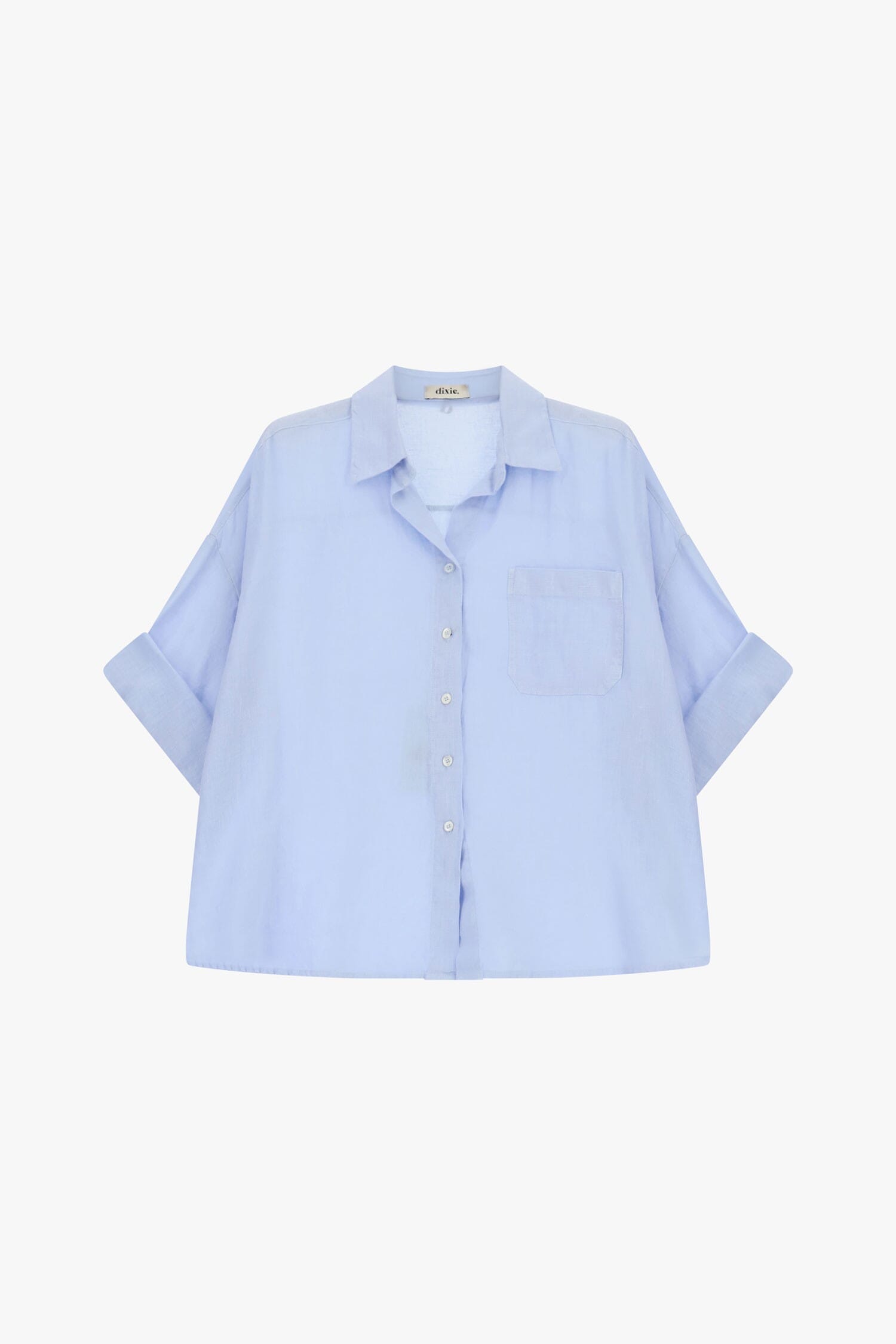 Camicia Ampia Con Maniche 3/4 E Taschino Dixie