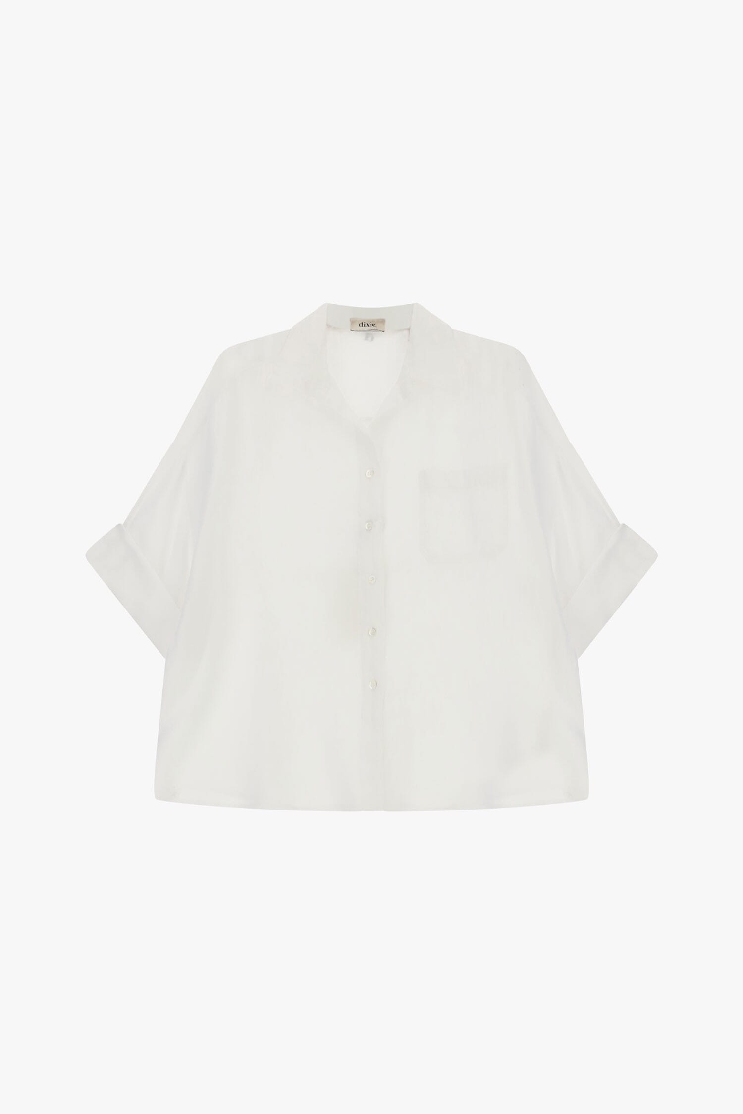 Camicia Ampia Con Maniche 3/4 E Taschino Dixie