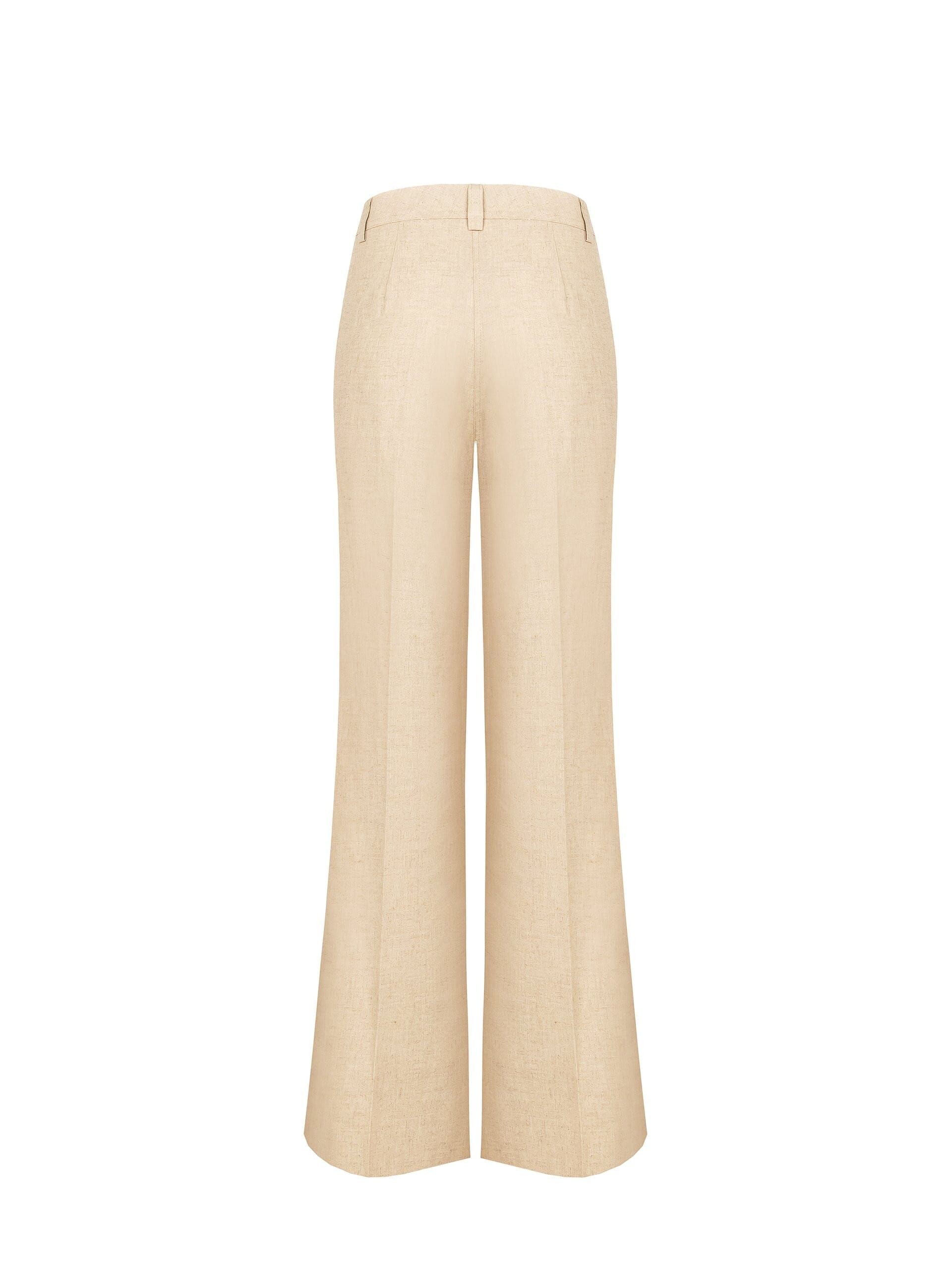 Pantaloni Palazzo In Misto Lino E Viscosa Rinascimento