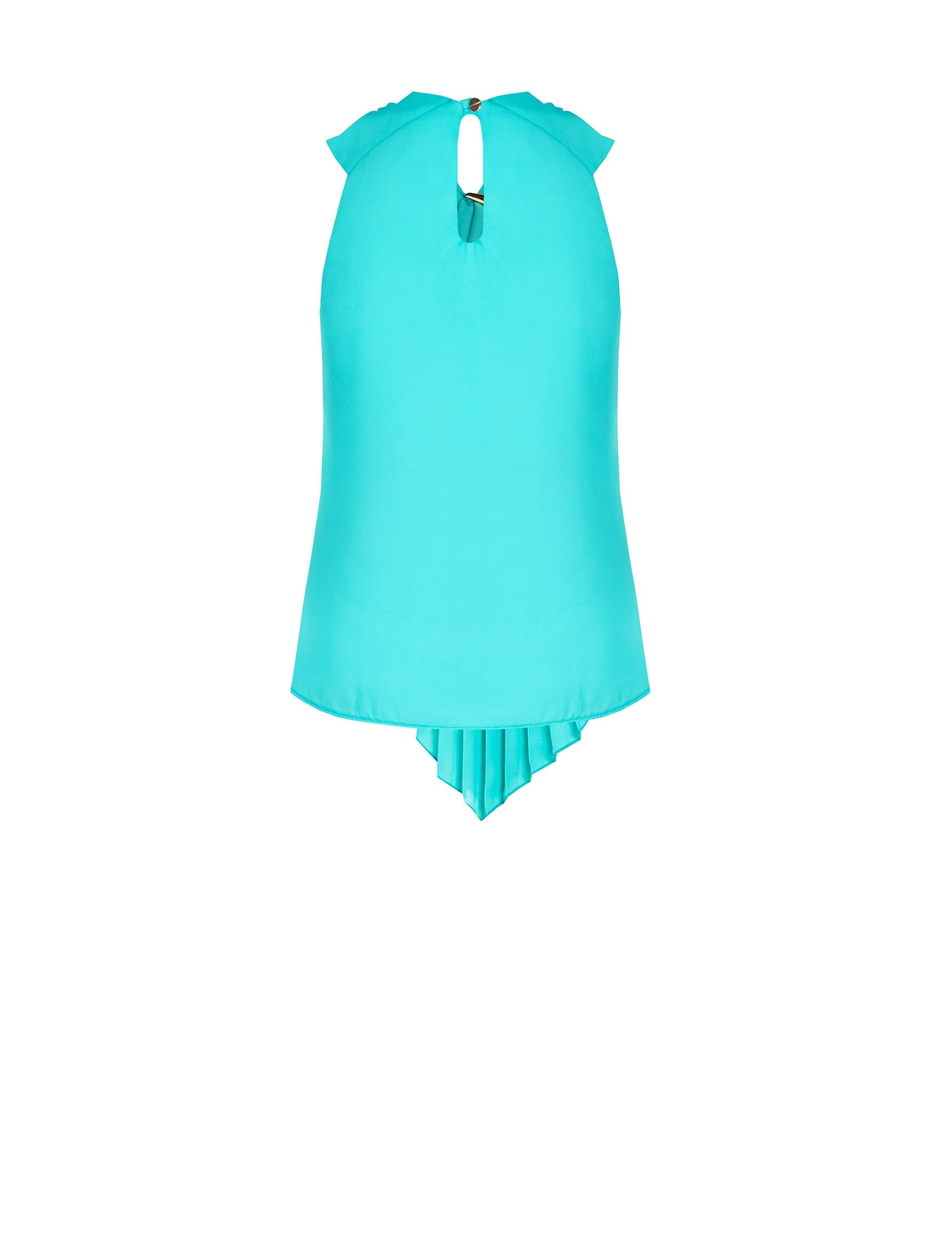 Blouse cintrée en georgette avec volants plissés « Rinascimento »