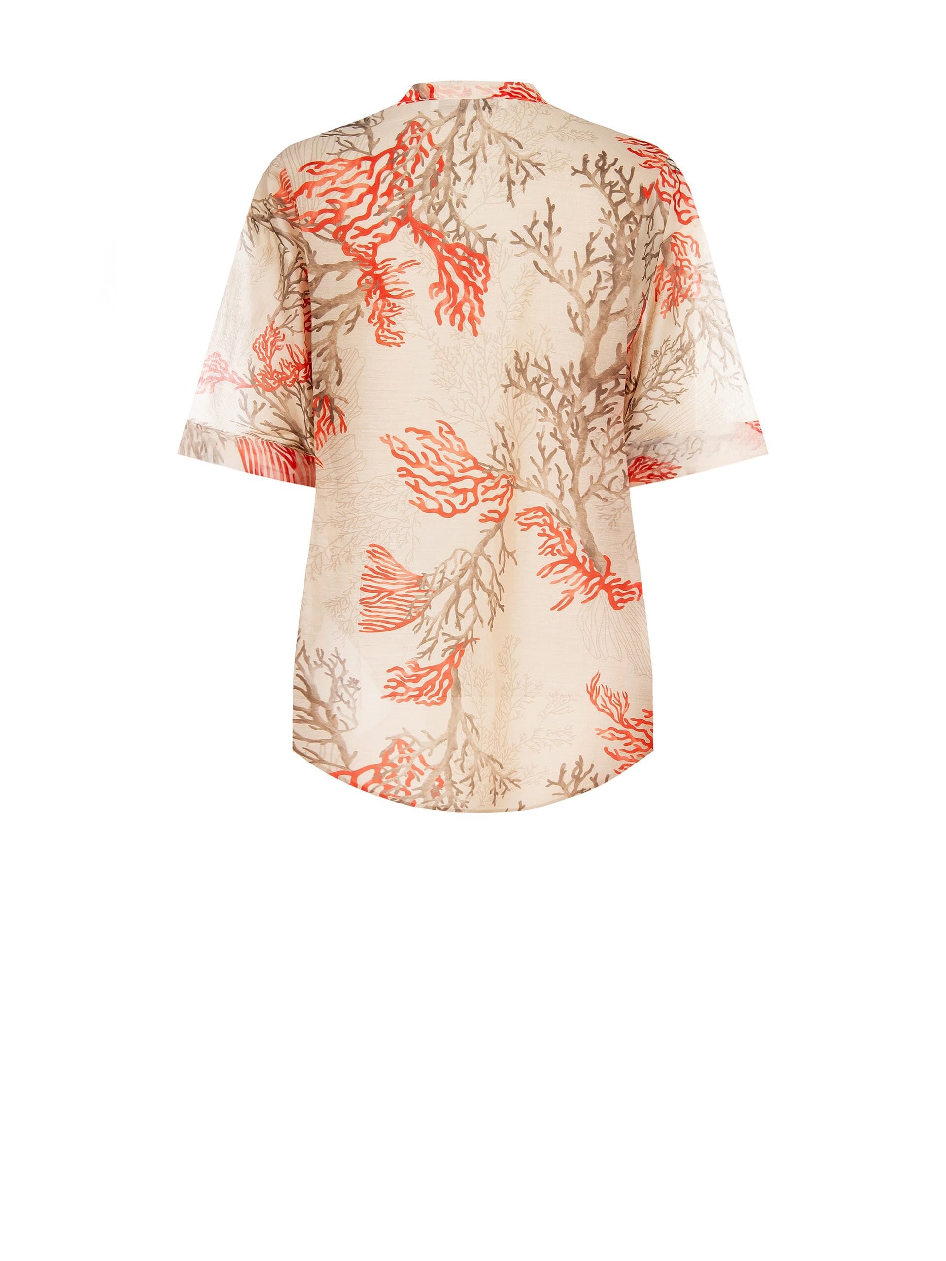 Chemise en lyocell ultralégère sans col « Rinascimento »
