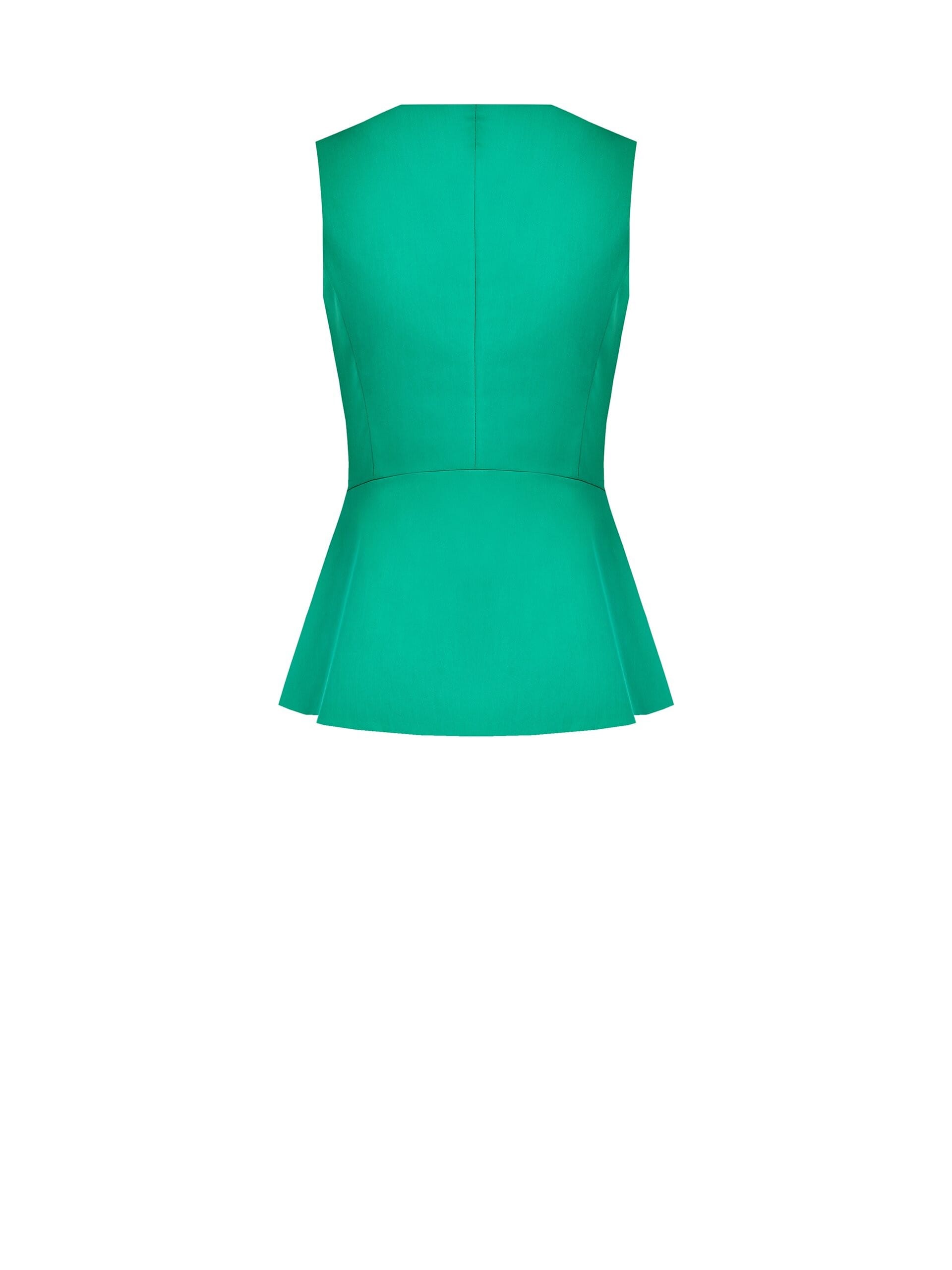 Gilet Lungo Sfiancato In Misto Cotone Con Bottone In Metallo Rinascimento