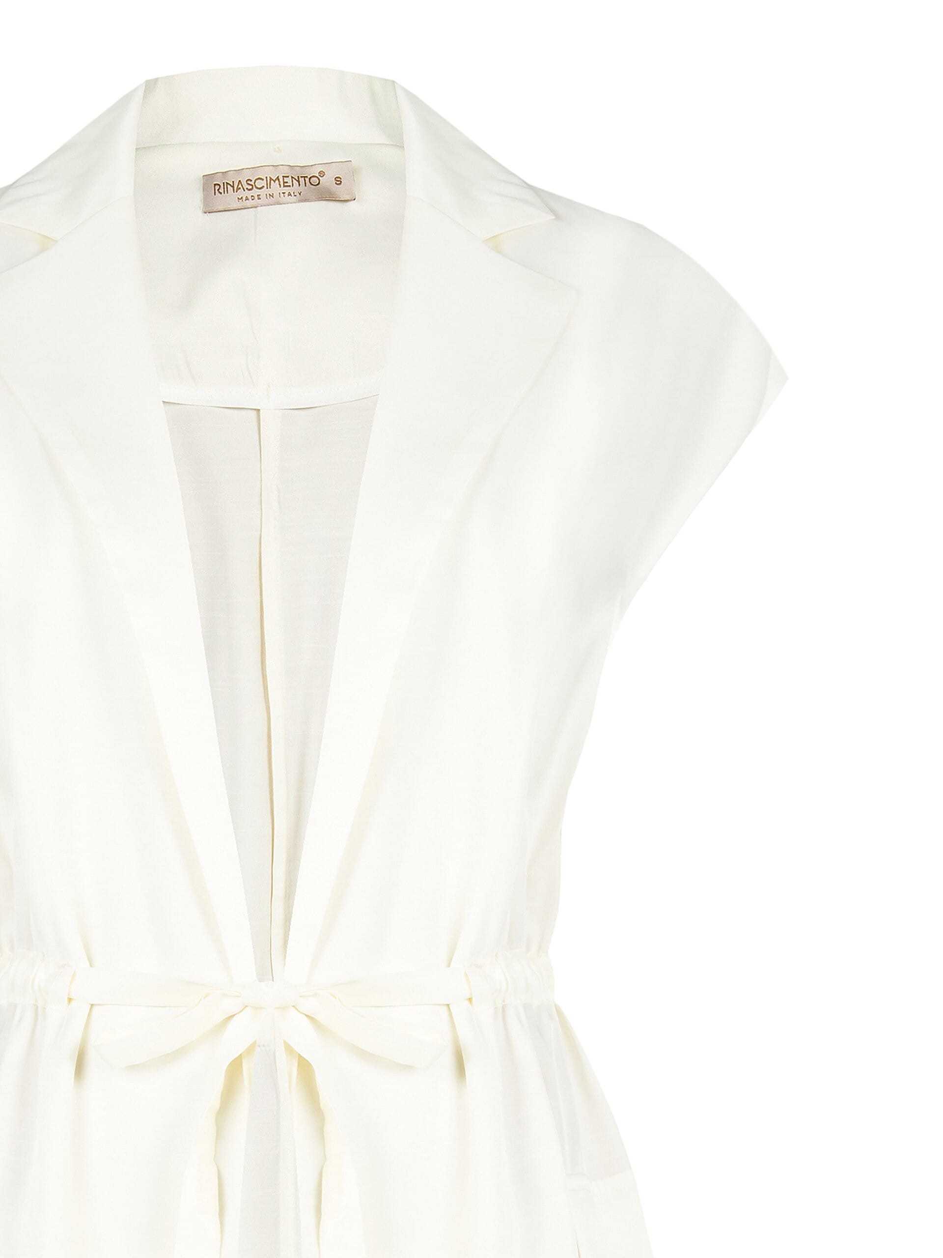 Gilet Lungo Aperto In Raso Con Coulisse In Vita Rinascimento