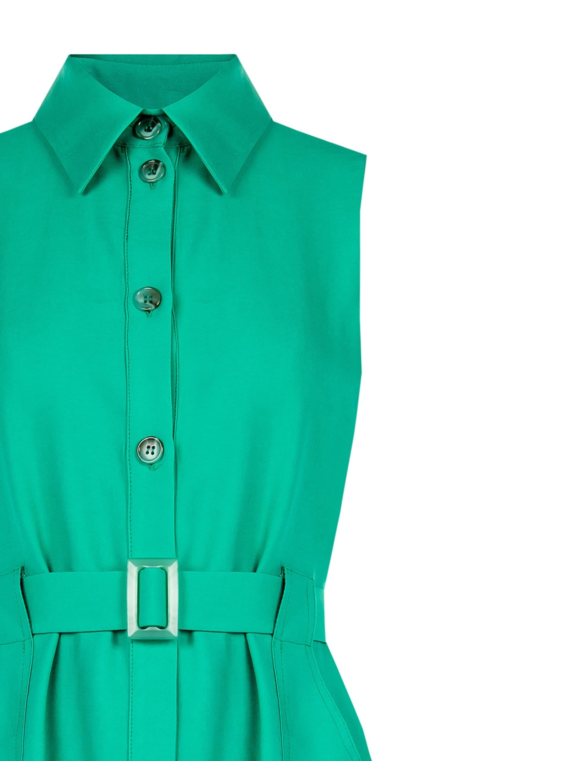 Gilet Lungo In Misto Viscosa Con Tasche E Cintura Coordinata Rinascimento