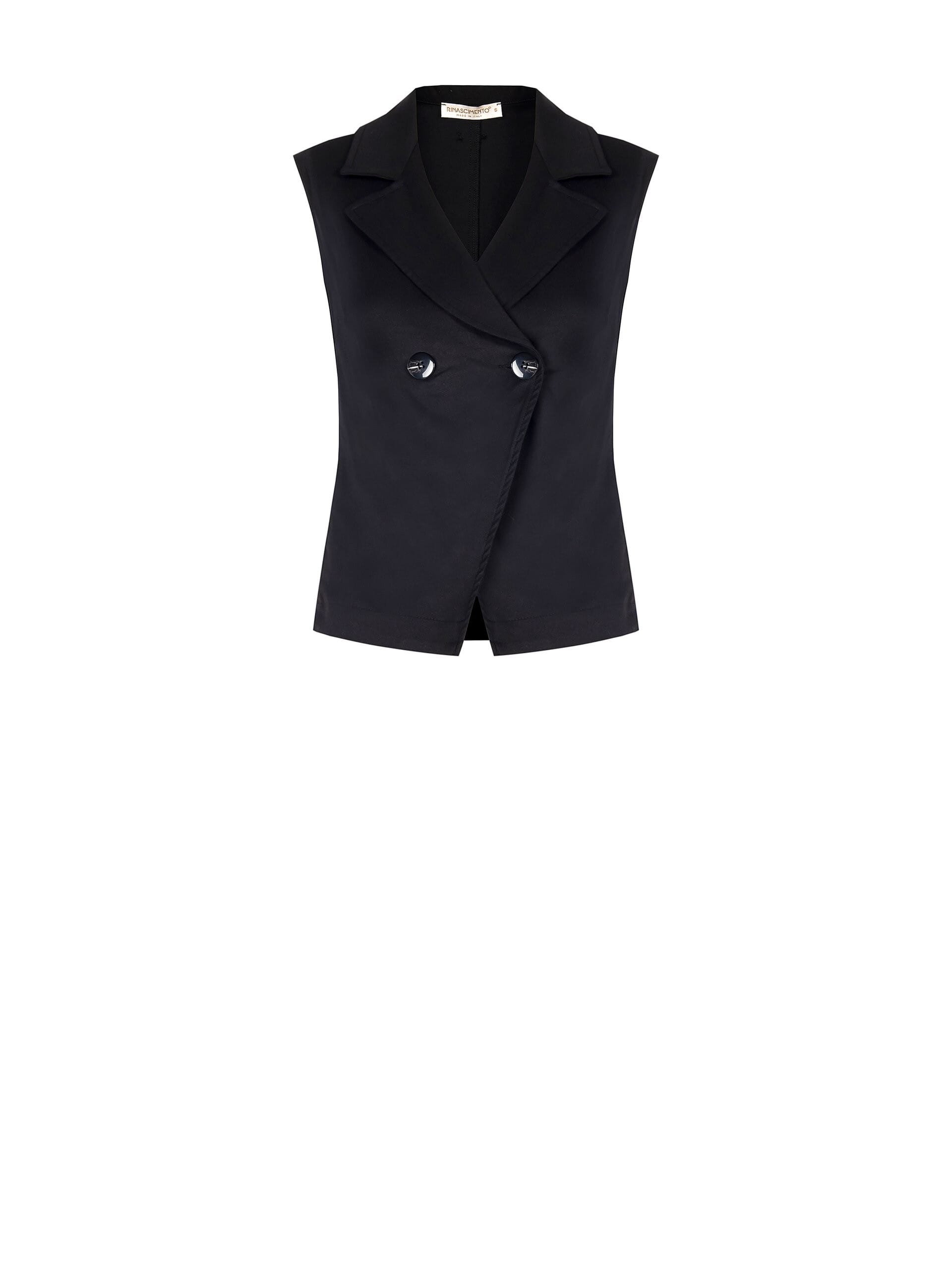 Gilet Dritto In Misto Cotone E Lyocell Rinascimento