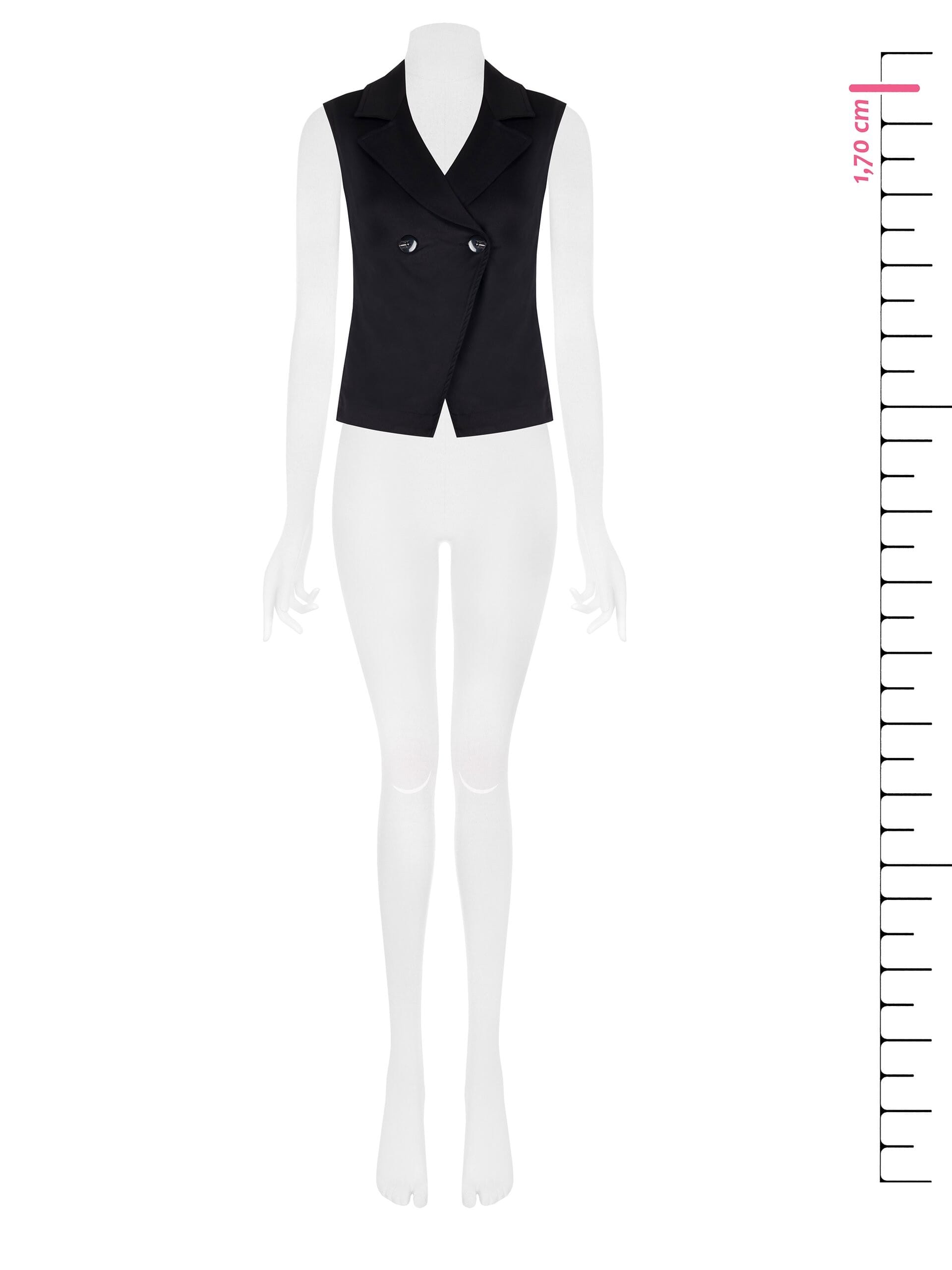 Gilet Dritto In Misto Cotone E Lyocell Rinascimento