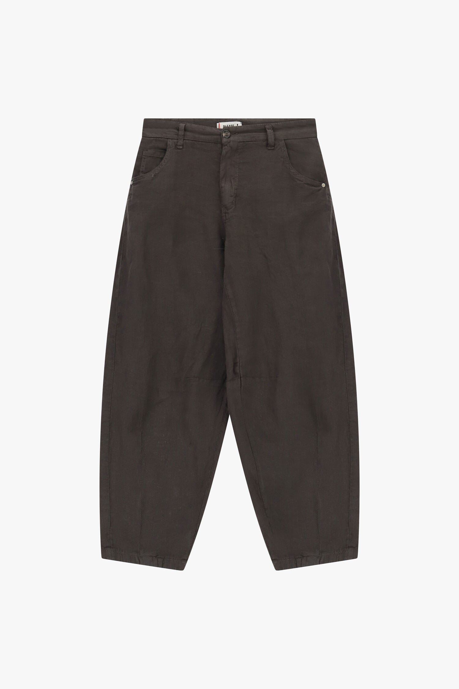 High-waisted cropped palazzo trousers