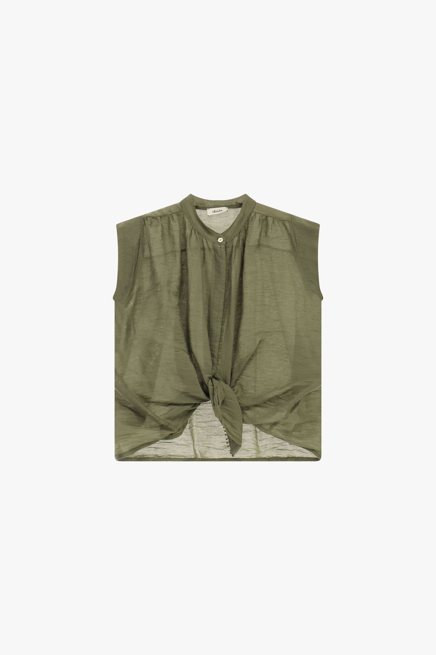 Shirt Senza Maniche Con Nodo Frontale Dixie
