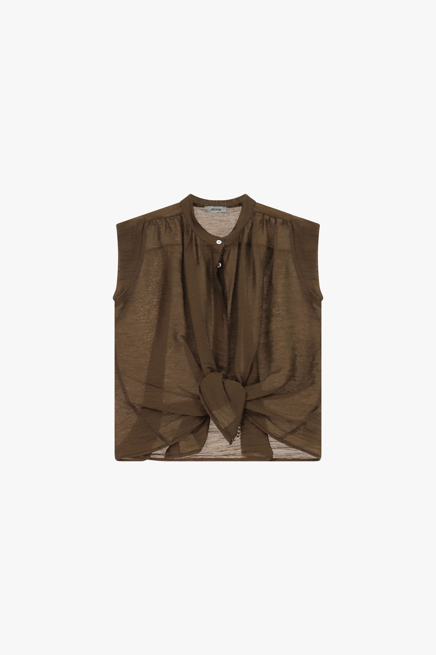 Shirt Senza Maniche Con Nodo Frontale Dixie