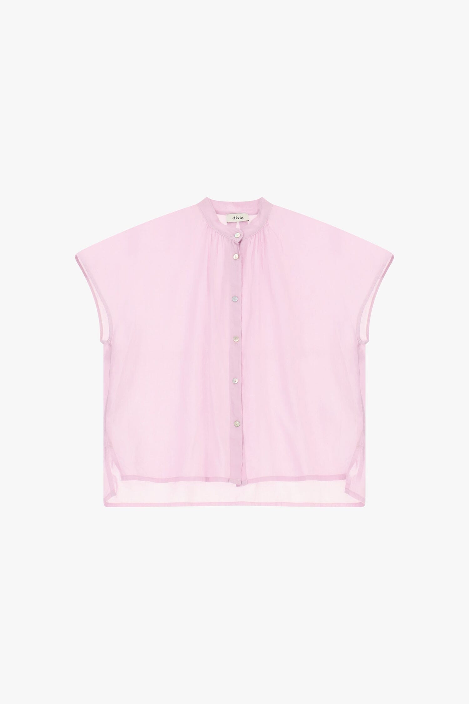 Camicia Ampia Senza Maniche Con Bottoni Visibili Dixie