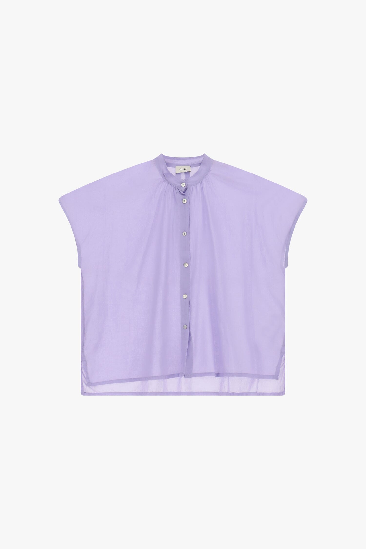Camicia Ampia Senza Maniche Con Bottoni Visibili Dixie
