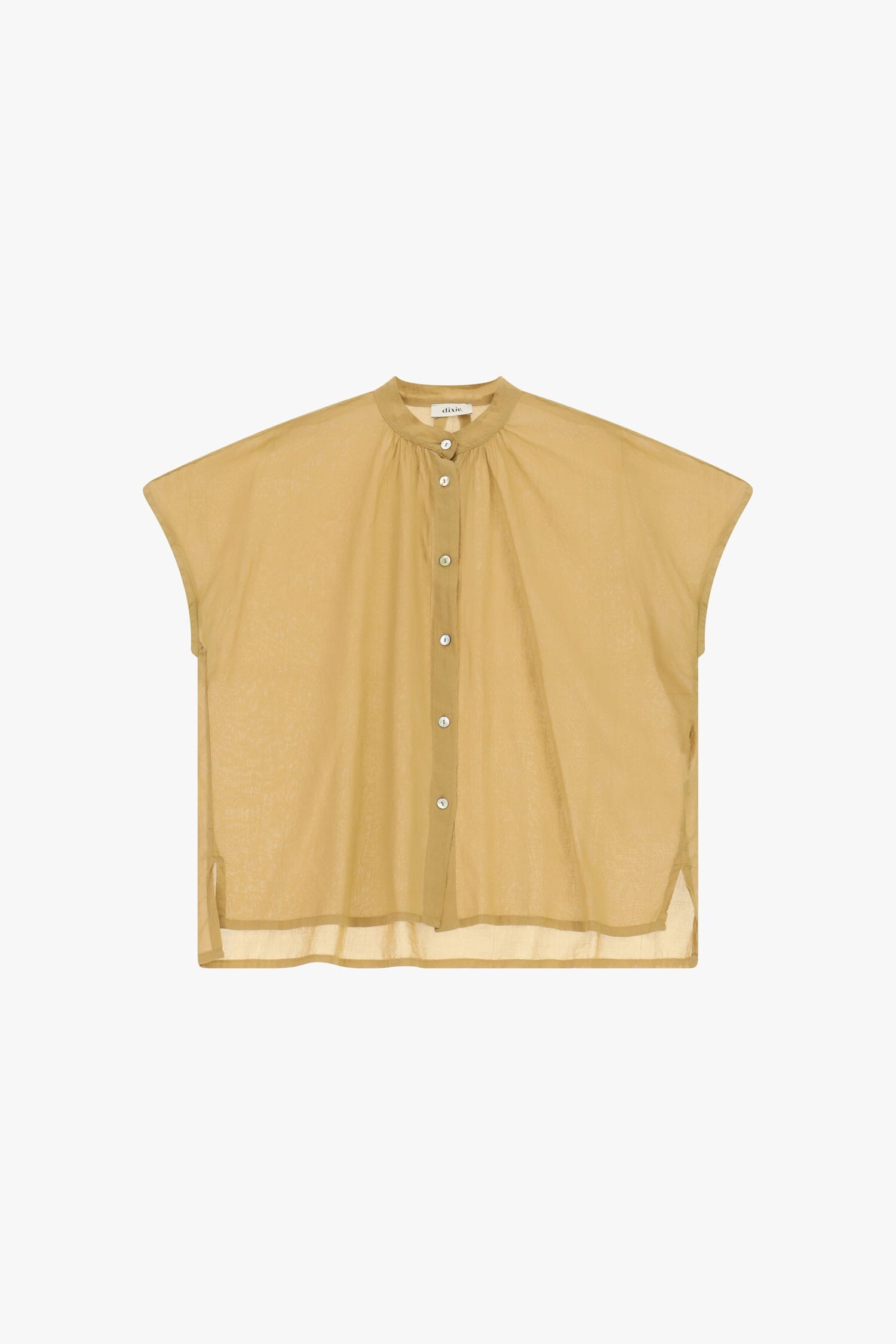 Camicia Ampia Senza Maniche Con Bottoni Visibili Dixie