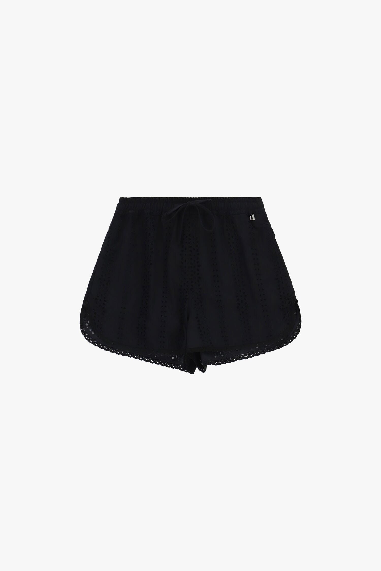 Shorts Traforati Con Bordo Smerlato E Coulisse Dixie
