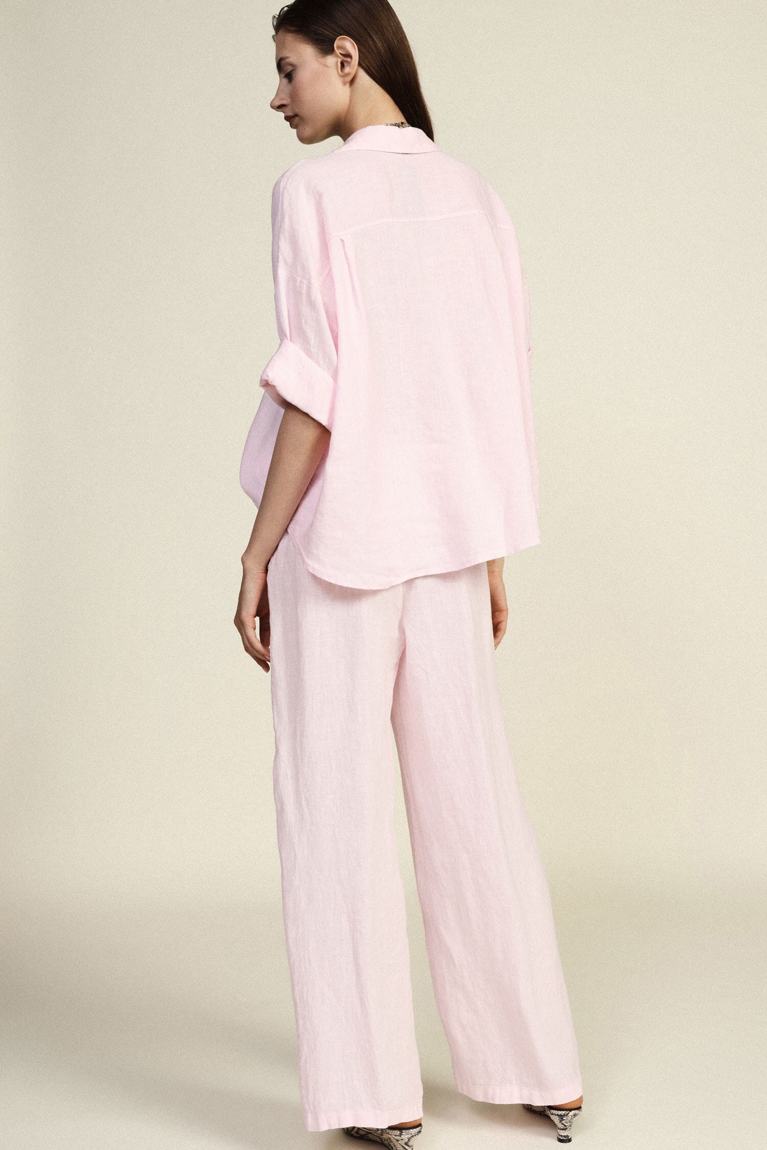 Trousers Ampi Con Vita Alta E Coulisse Dixie