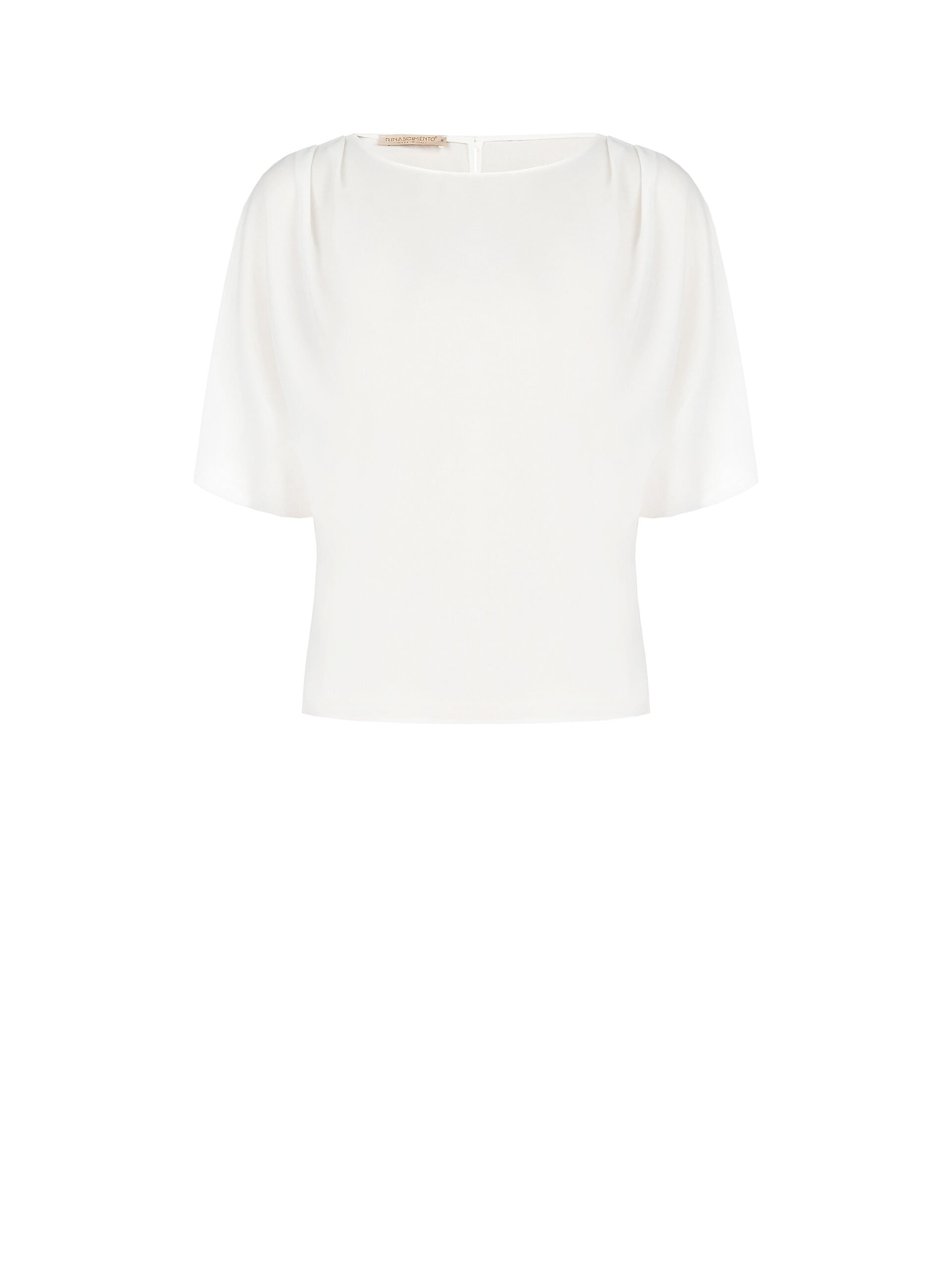 Blusa Ampia E Fluida In Georgette Con Maniche A Pipistrello Rinascimento