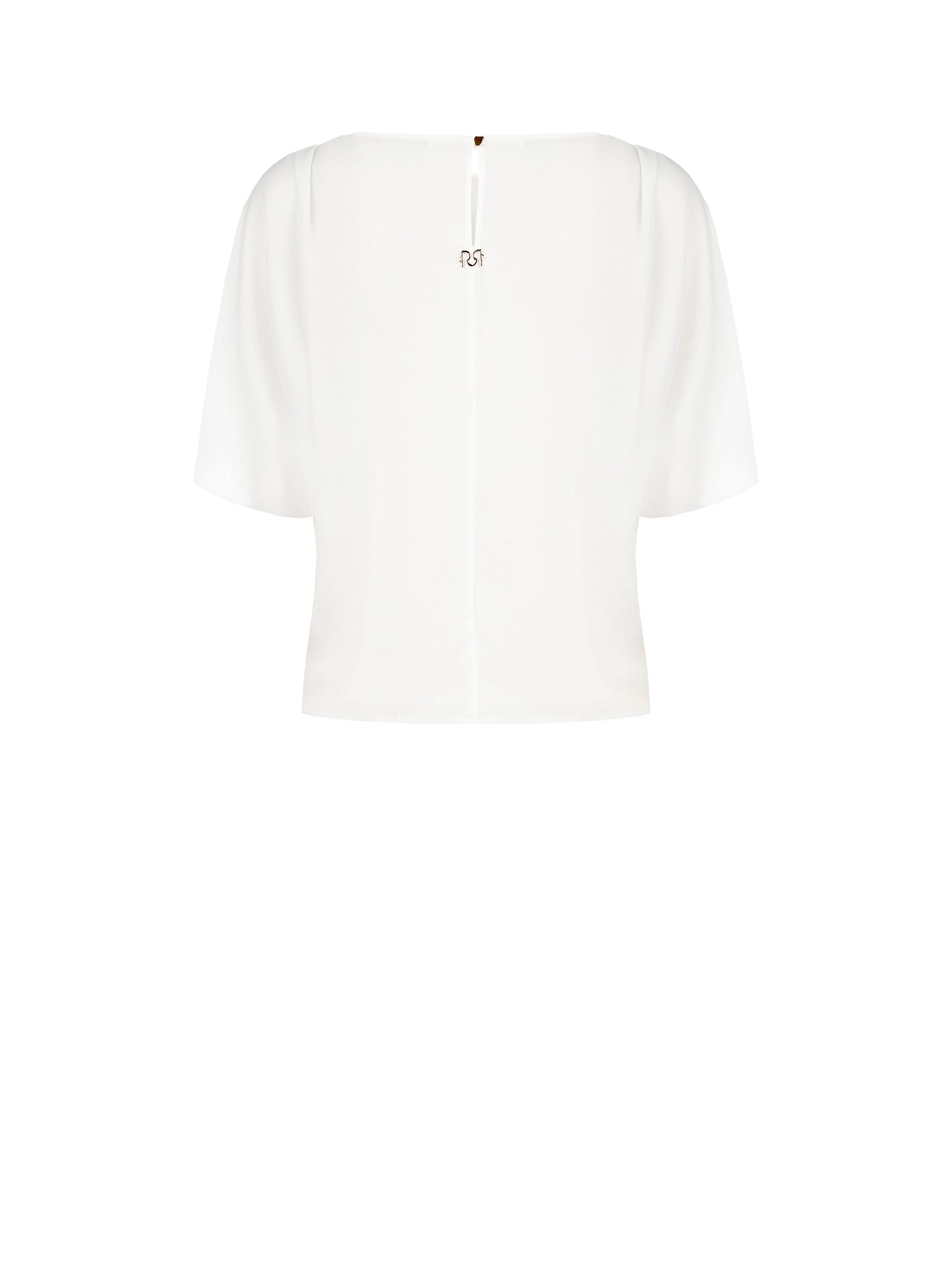 Blusa Ampia E Fluida In Georgette Con Maniche A Pipistrello Rinascimento