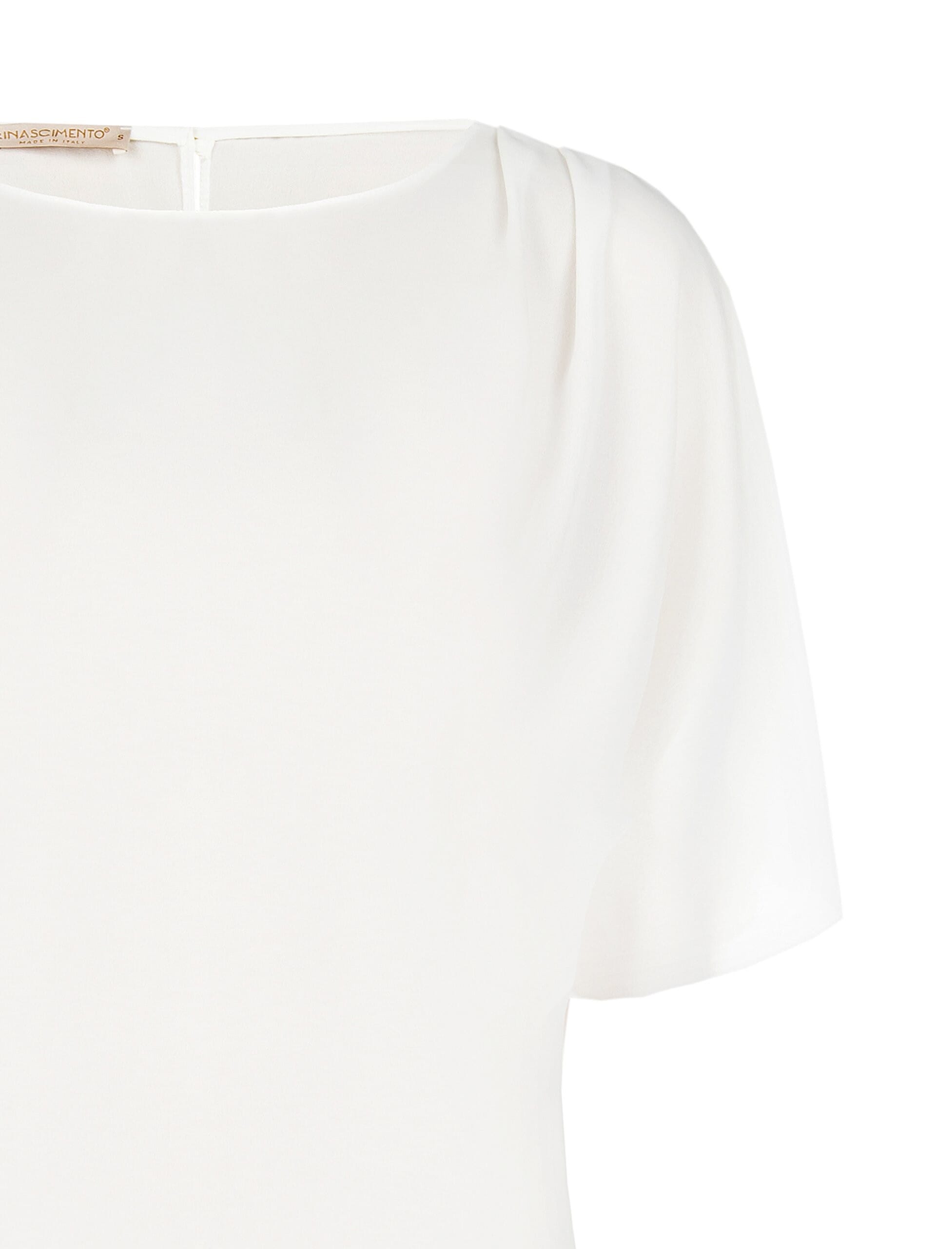 Blusa Ampia E Fluida In Georgette Con Maniche A Pipistrello Rinascimento
