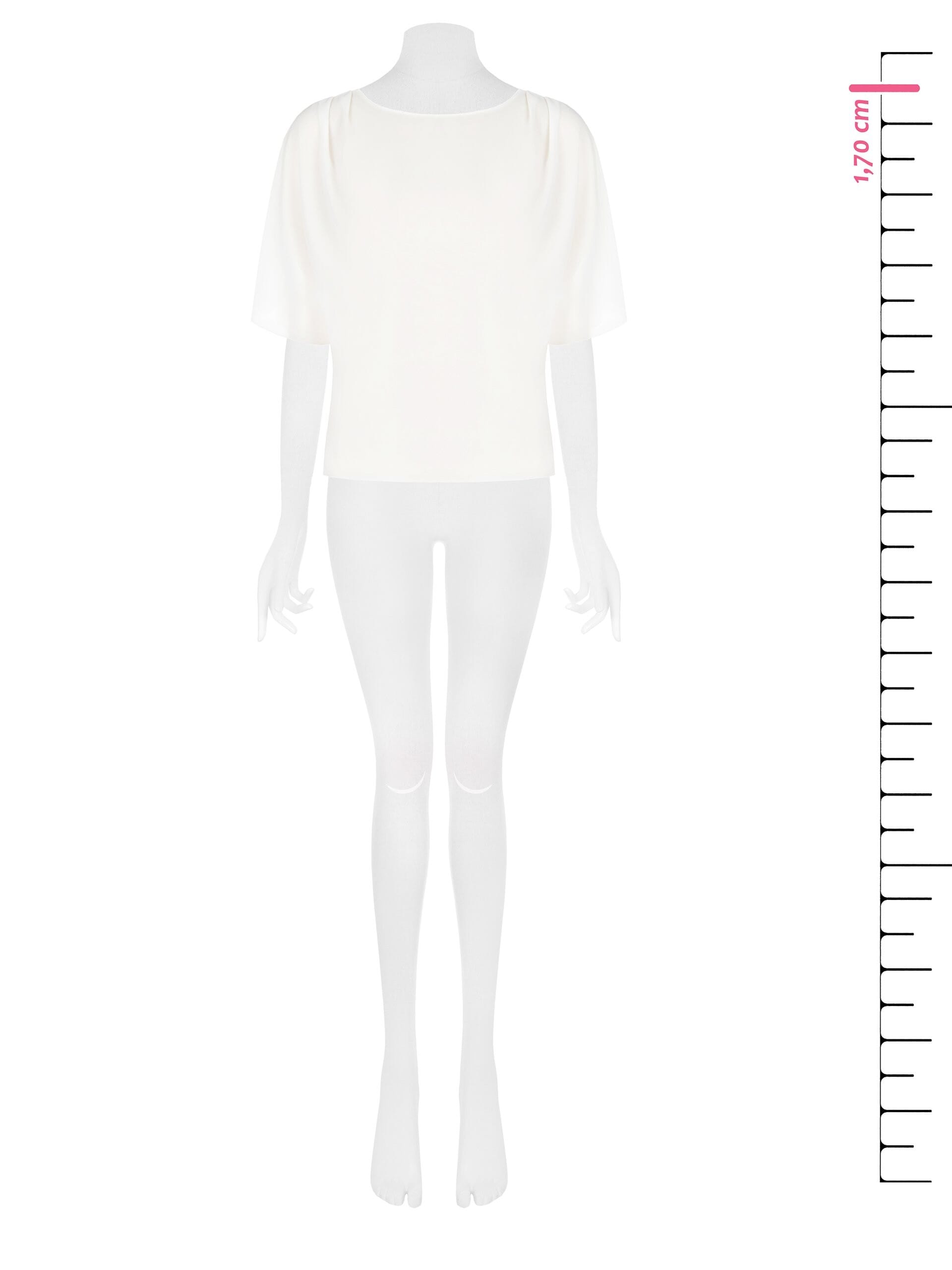 Blusa Ampia E Fluida In Georgette Con Maniche A Pipistrello Rinascimento