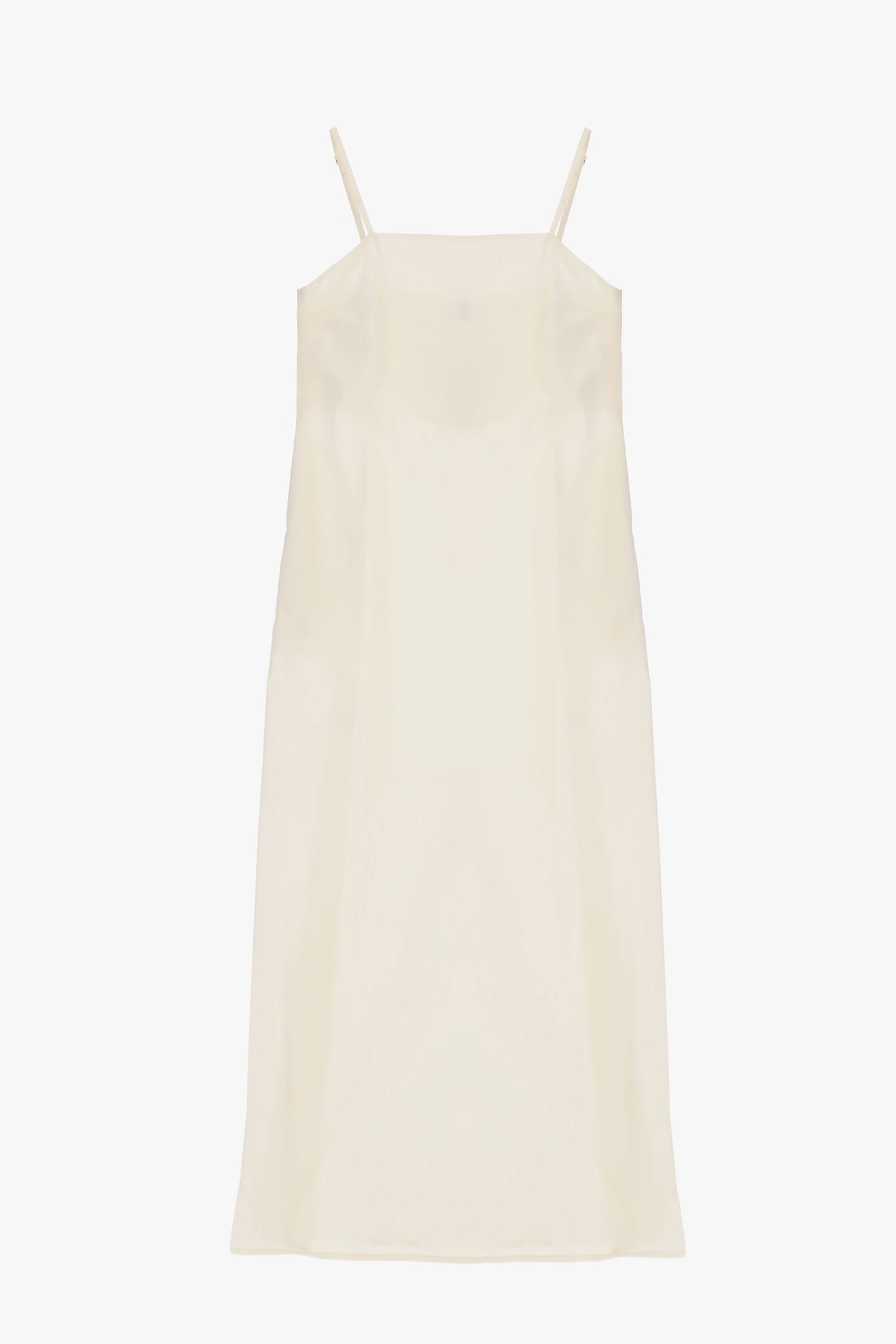 Dixie Midi Dress with Thin Straps and a Straight Silhouette