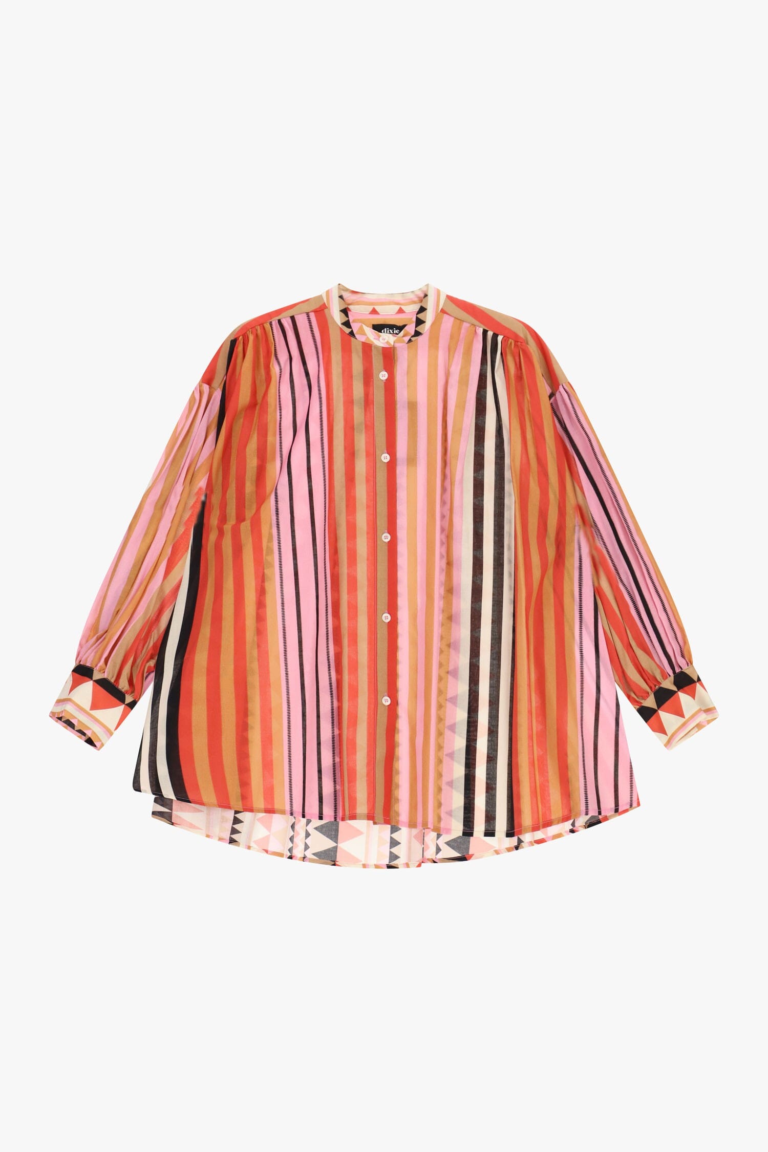 Camicia A Righe Multicolore Con Maniche Lunghe Dixie