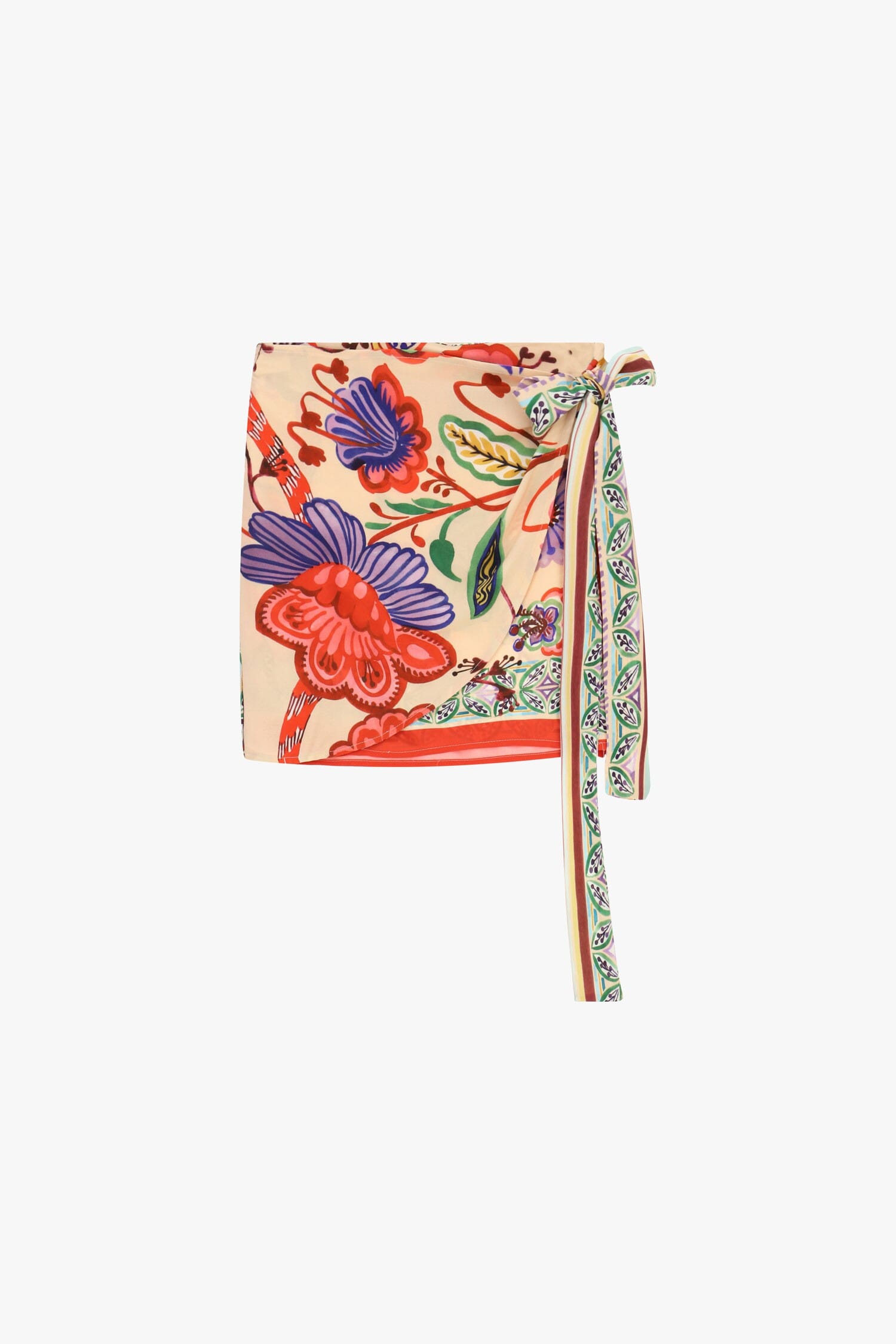 Jupe courte plissée à motif floral « Dixie »