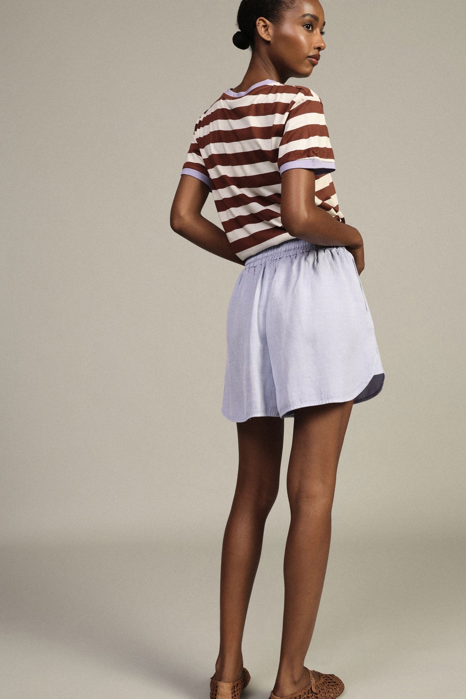 Shorts Regular-Fit Con Bordo Arrotondato E Vita Elasticizzata Dixie