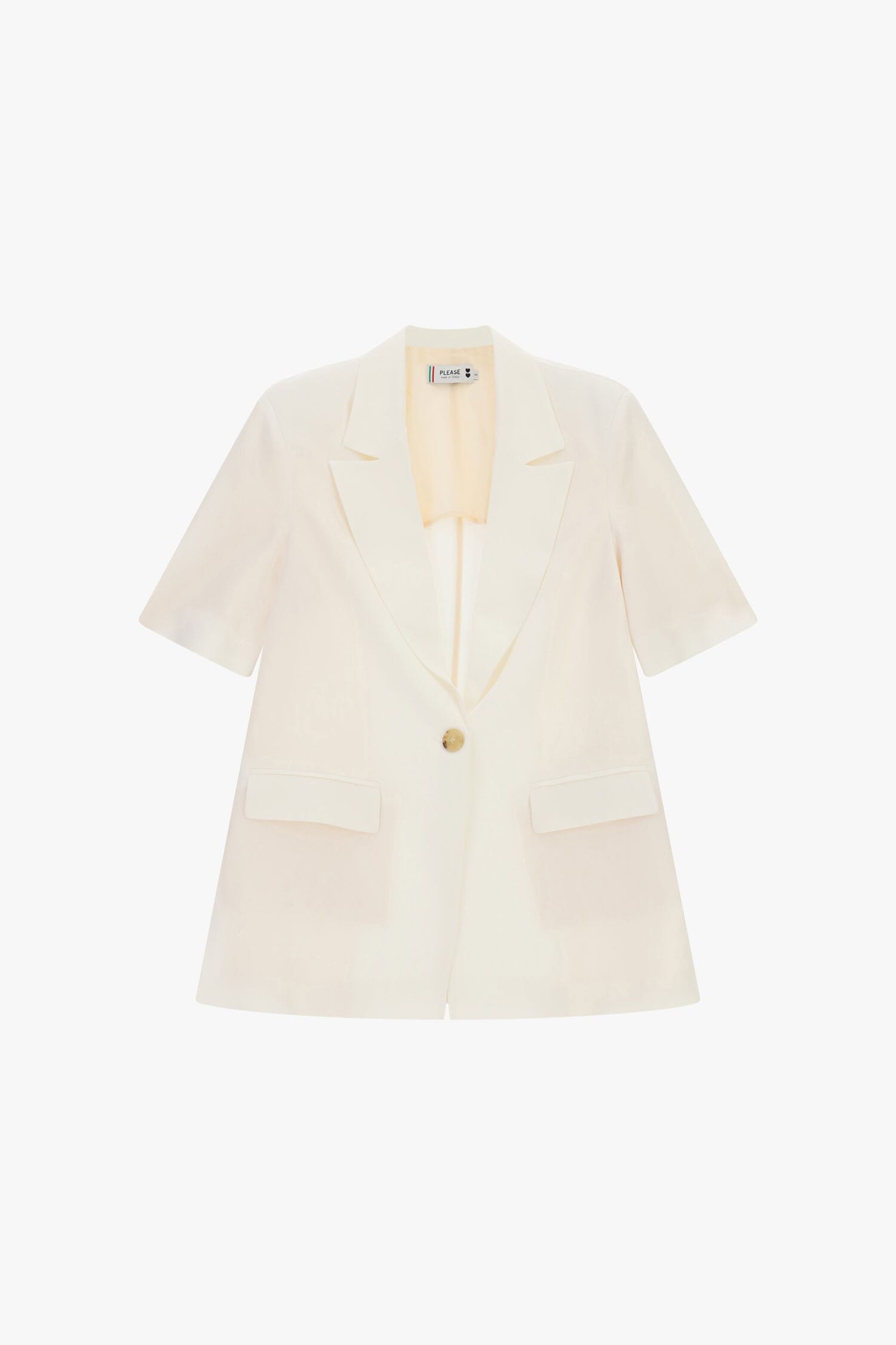 Blazer Con Maniche Corte E Tasche Please