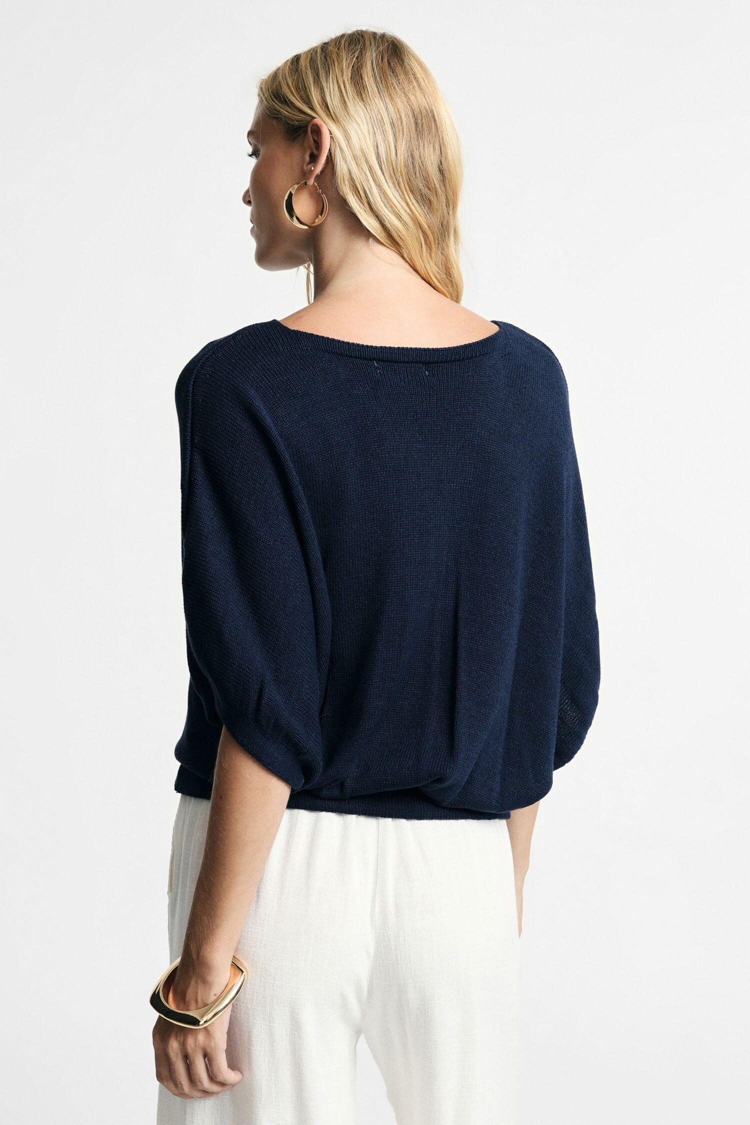 Top ample avec manches chauve-souris et bas élastique Please