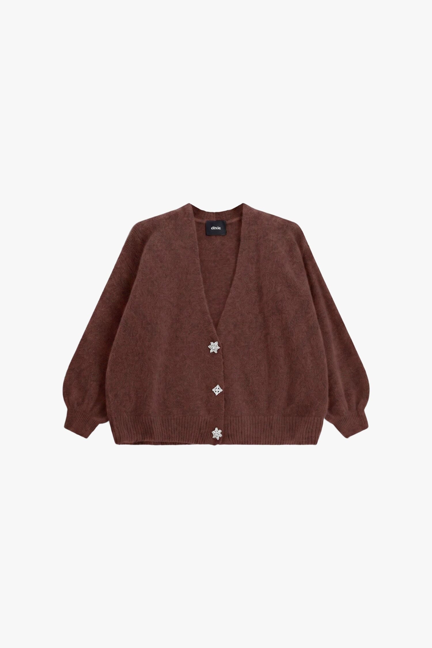 Cardigan Con Bottoni Gioiello E Maniche Ampie Dixie