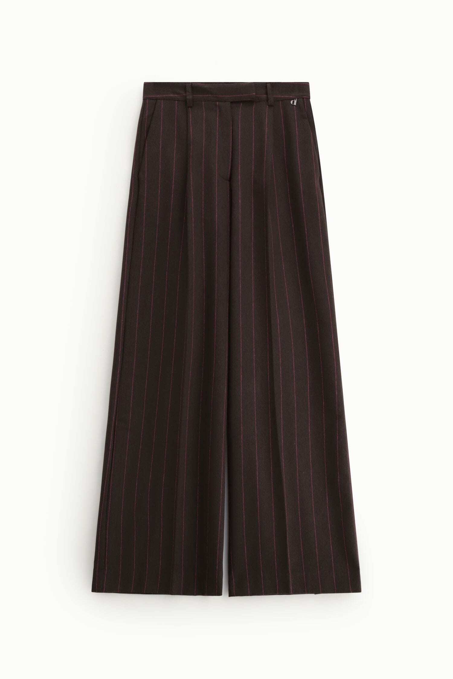 Pantaloni Palazzo A Vita Alta Con Pinstripe Dixie