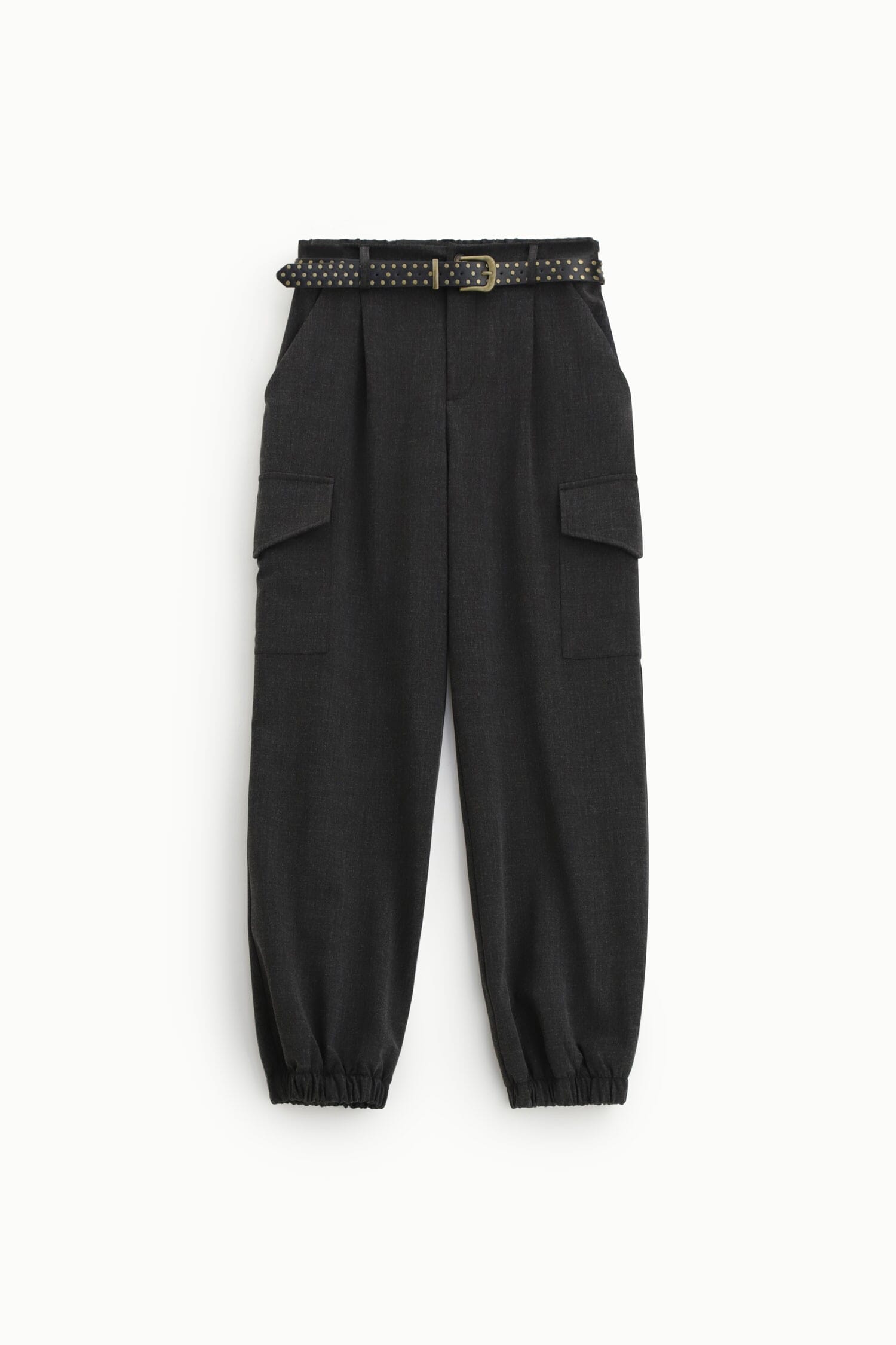 Pantaloni Jogging Vita Alta Con Tasche Cargo Dixie