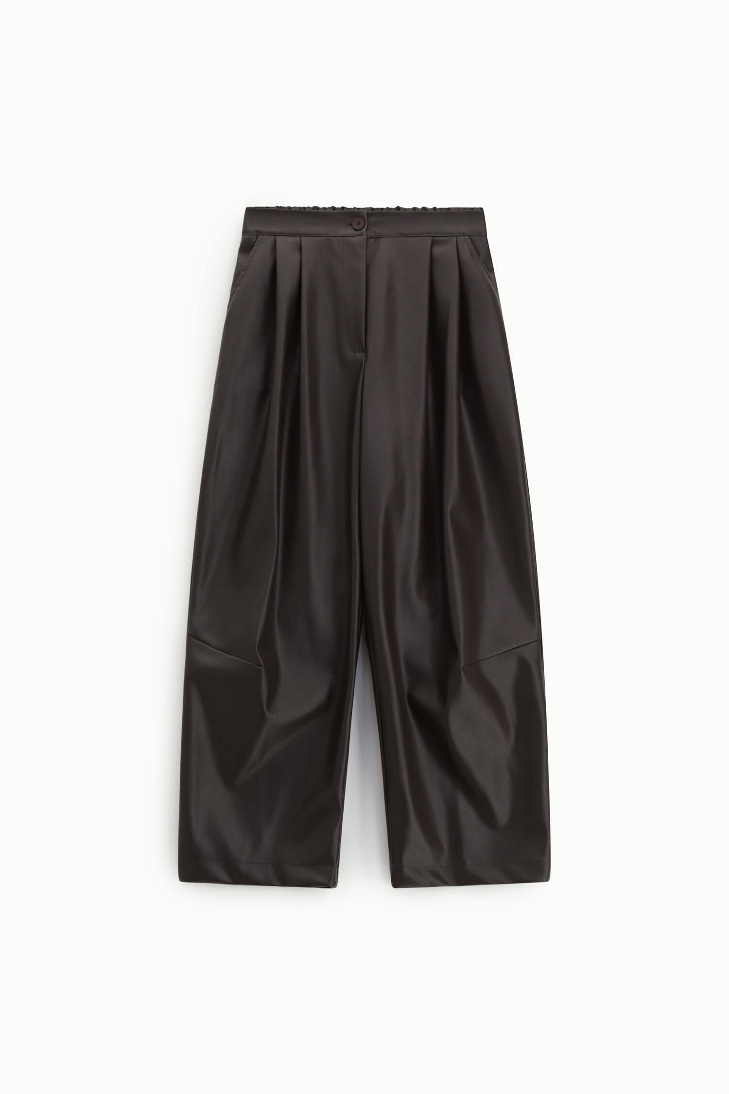 Pantaloni Palazzo Ampi Con Pince E Chiusura Dixie