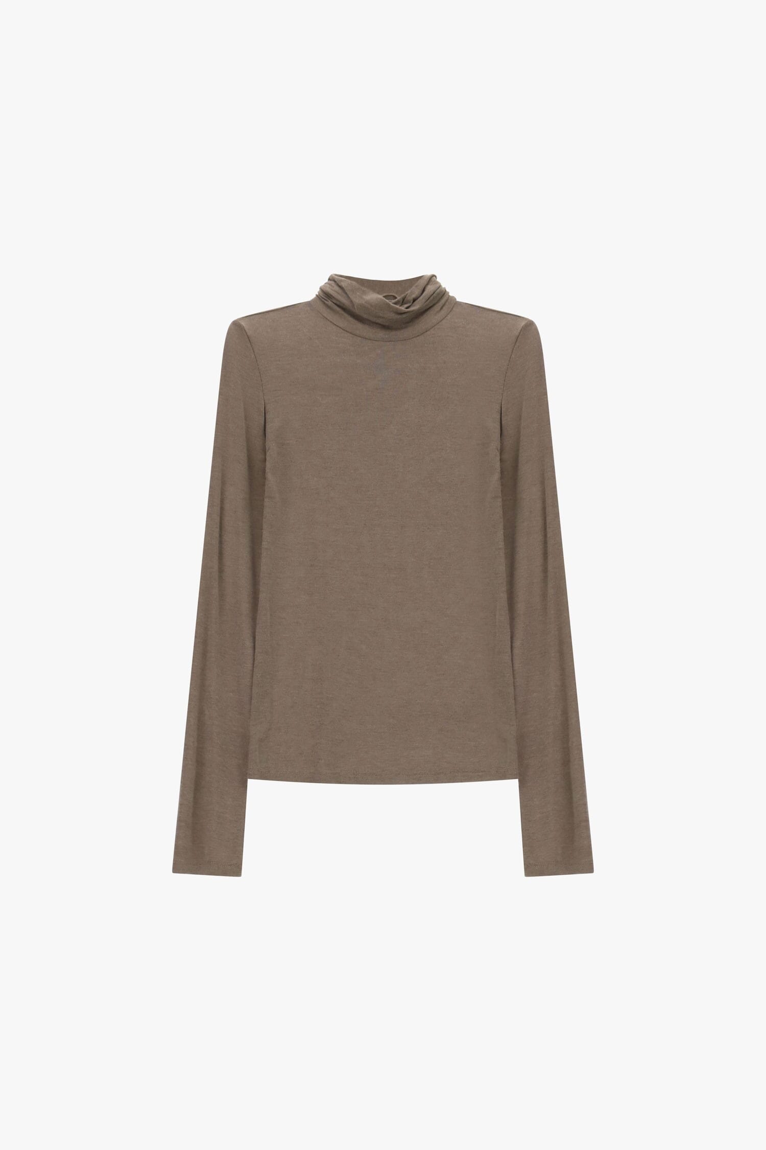 T-Shirt A Maniche Lunghe Con Collo Morbido Please