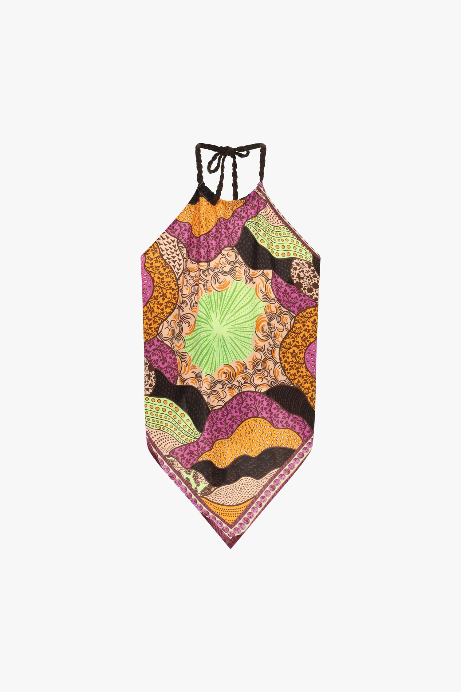 Top A Fascia Con Stampa Geometrica E Laccio Dixie