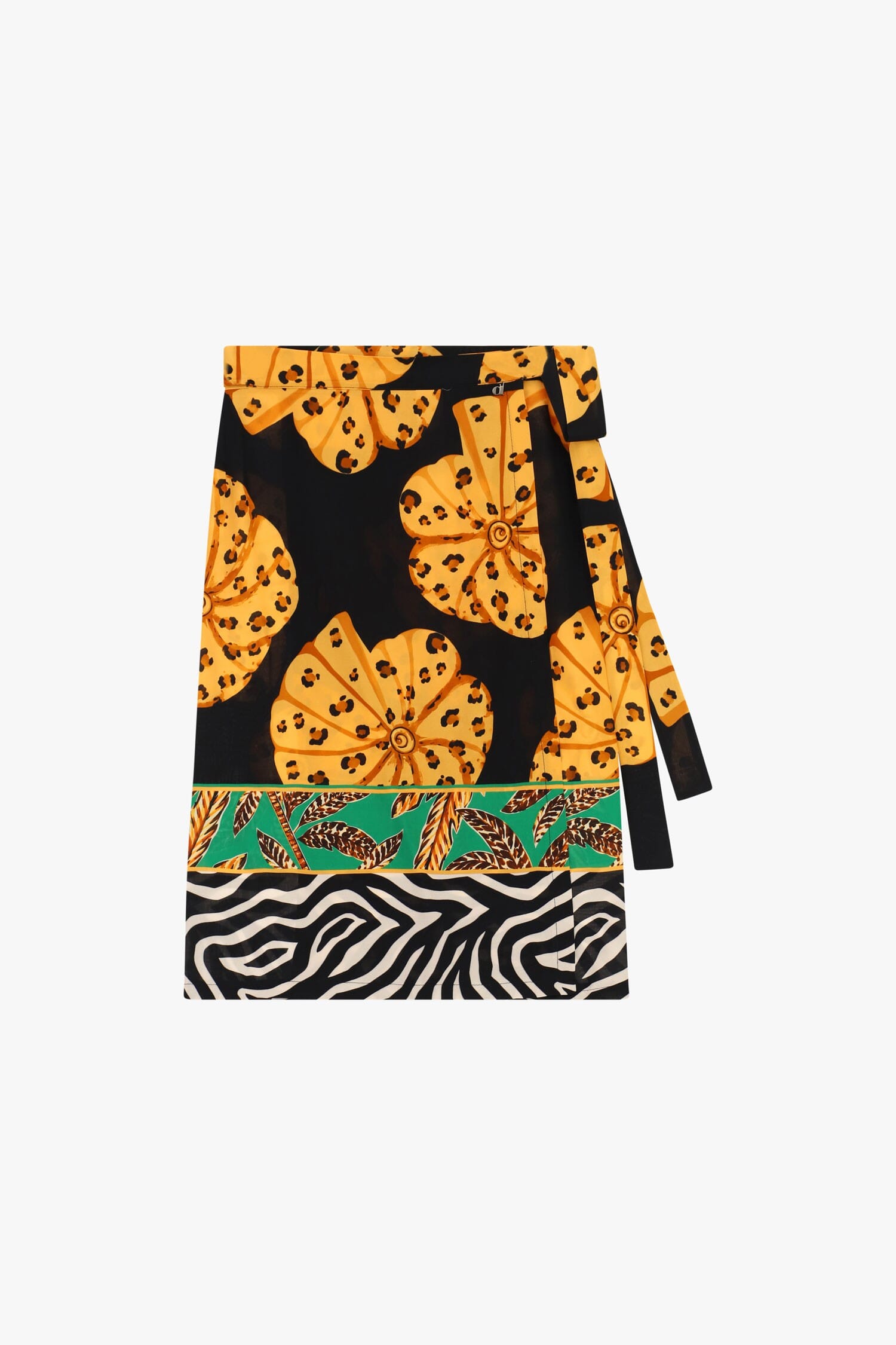 Jupe courte à motifs floraux et animaliers Dixie
