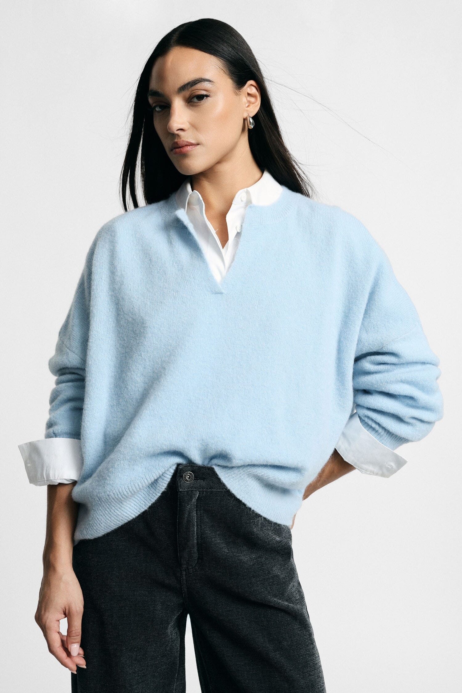 Maglione Over Con Scollo A V E Spacchetto Please
