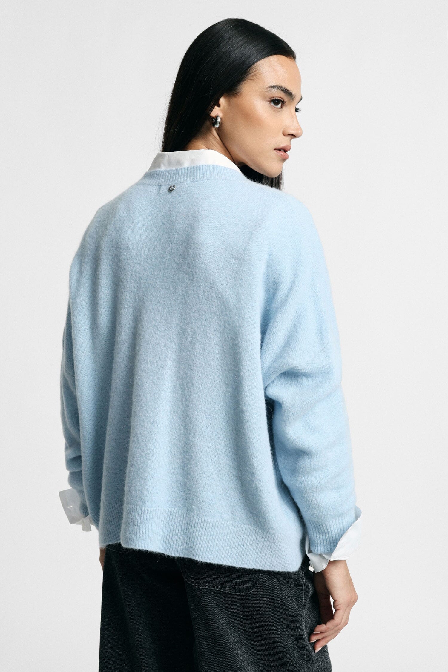 Maglione Over Con Scollo A V E Spacchetto Please