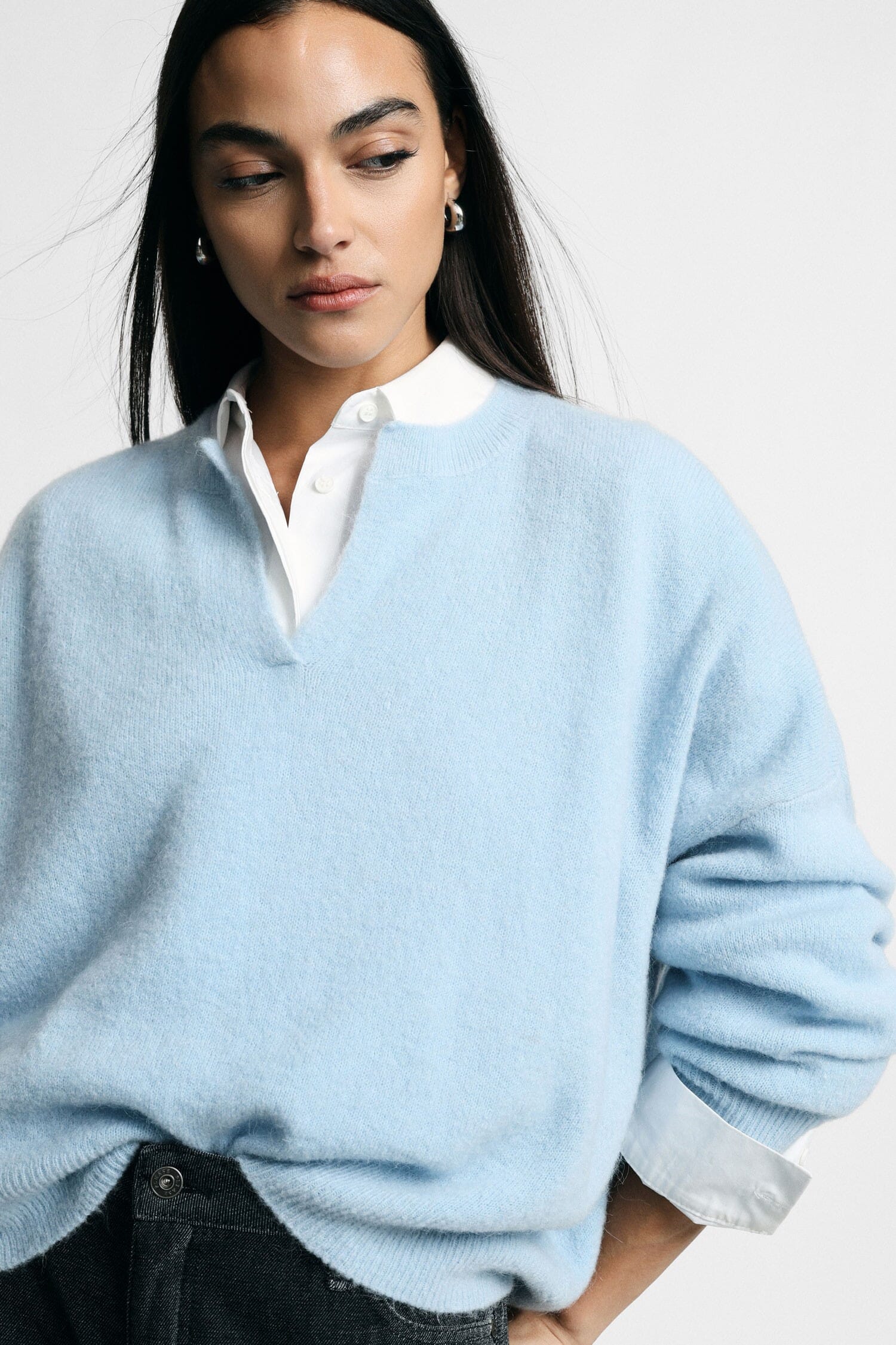 Maglione Over Con Scollo A V E Spacchetto Please