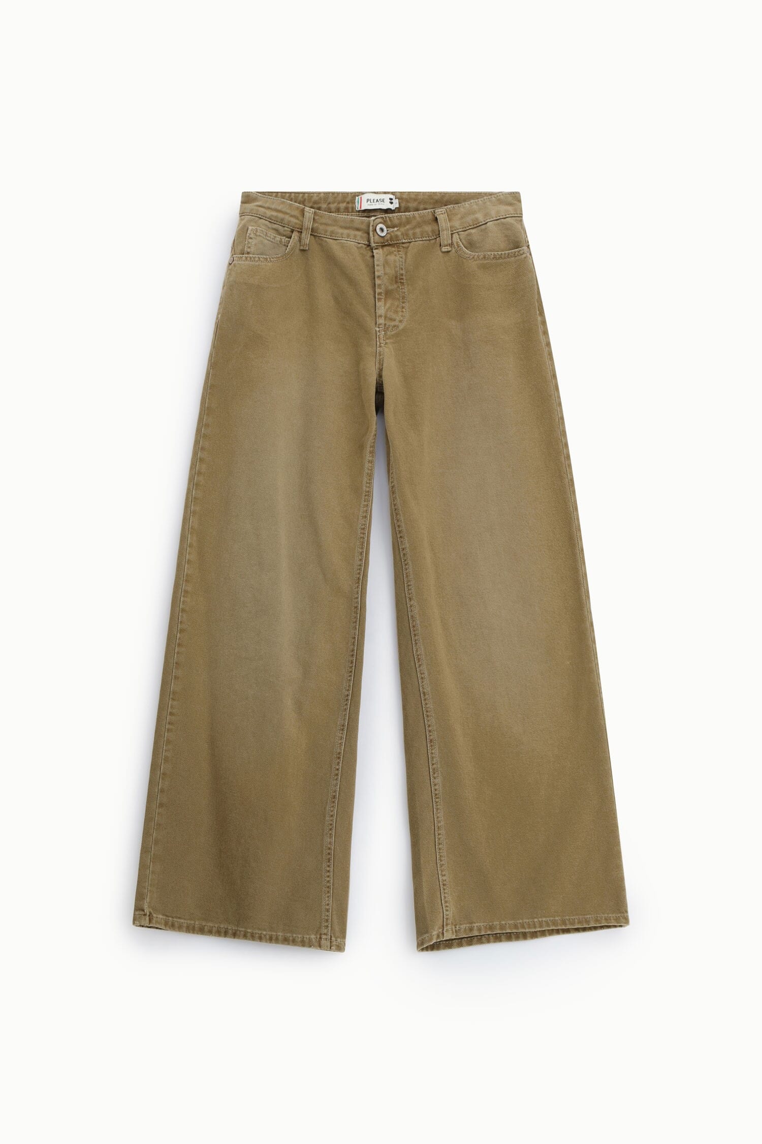Pantaloni Palazzo Vita Regular Con Cinque Tasche Please