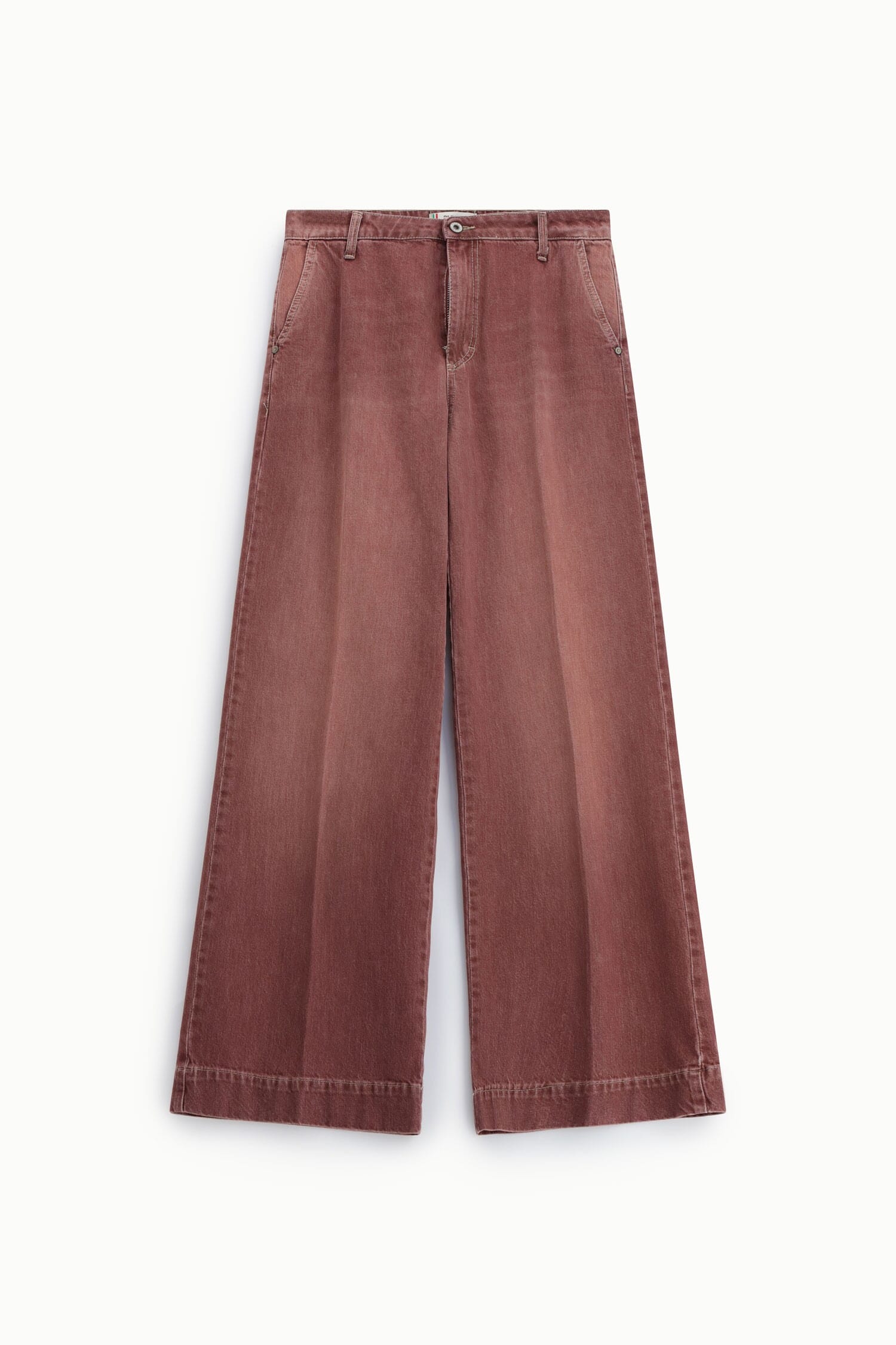 Wide-leg jeans with a button fastening, please