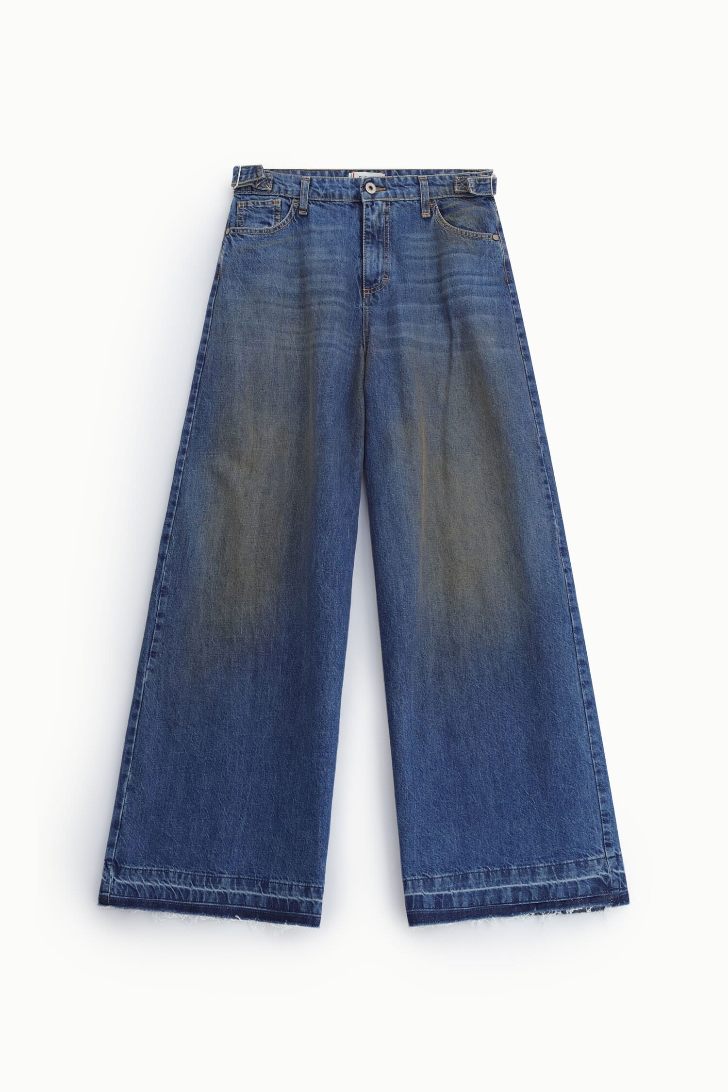 Jeans A Gamba Larga Con Fondo Ampio Please
